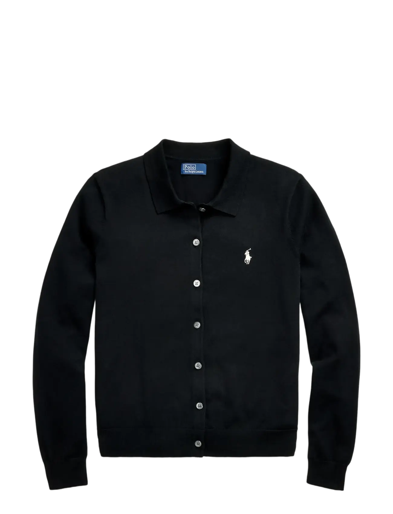 Polo Ralph Lauren - Polo-Collar Buttoned Cardigan - cardigans - polo black - 2