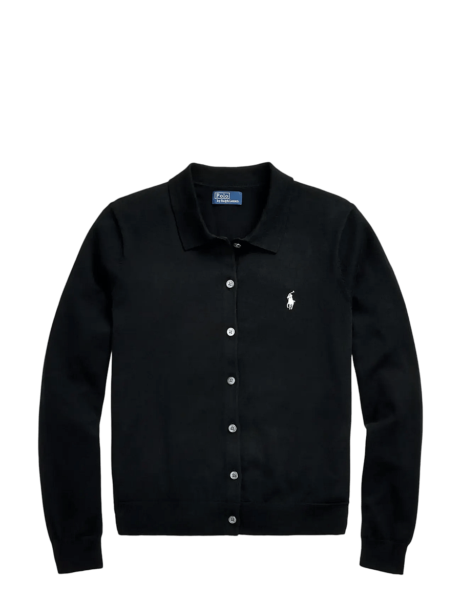 Polo Ralph Lauren - Polo-Collar Buttoned Cardigan - cardigans - polo black - 2