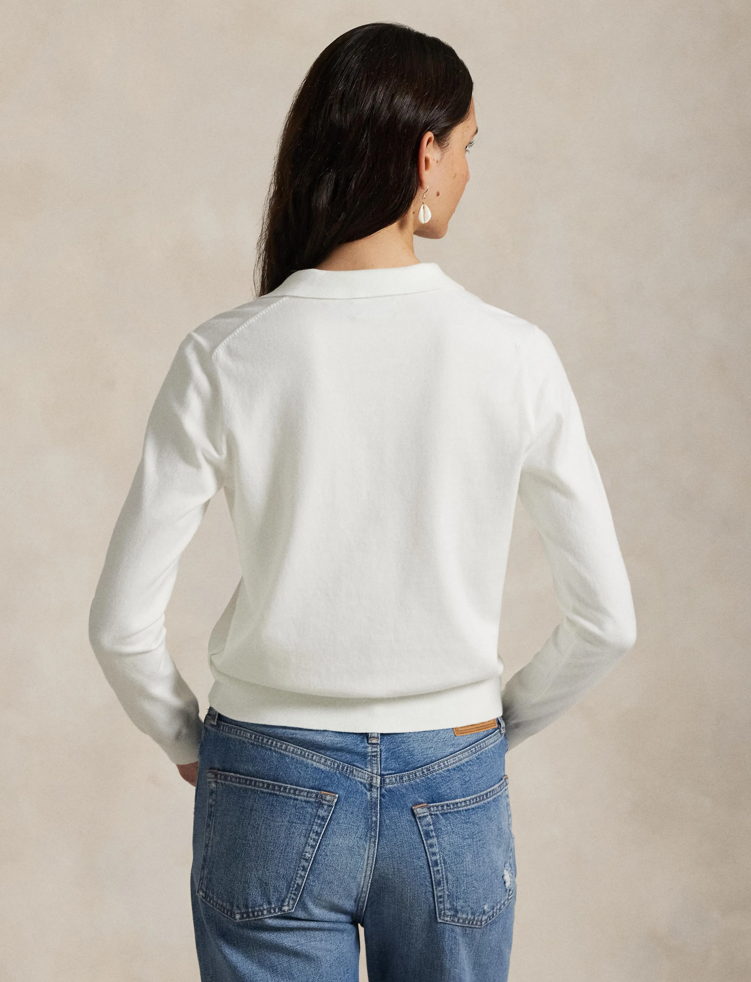 Polo Ralph Lauren - Polo-Collar Buttoned Cardigan - gilets - white - 2