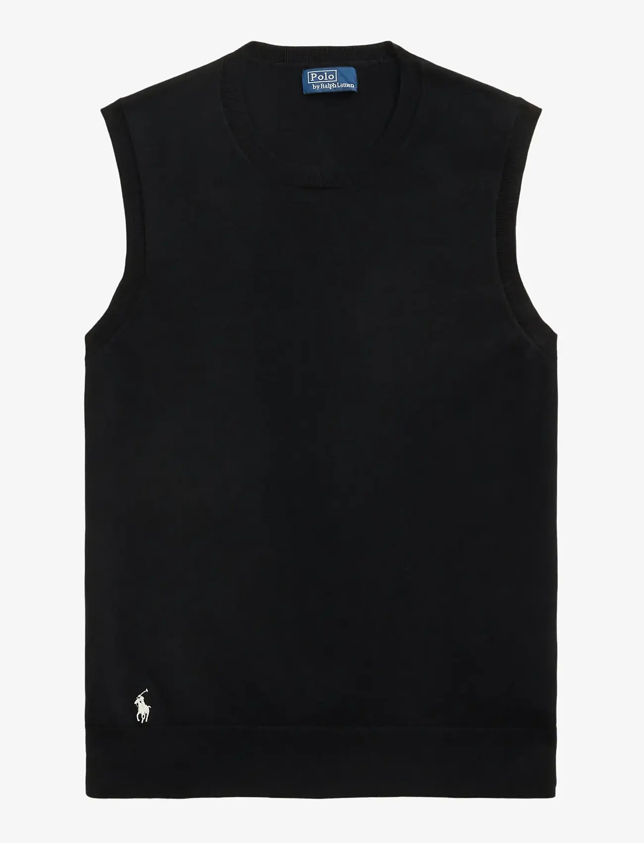 Polo Ralph Lauren - Sleeveless Crewneck Sweater - kootud vestid - polo black - 1
