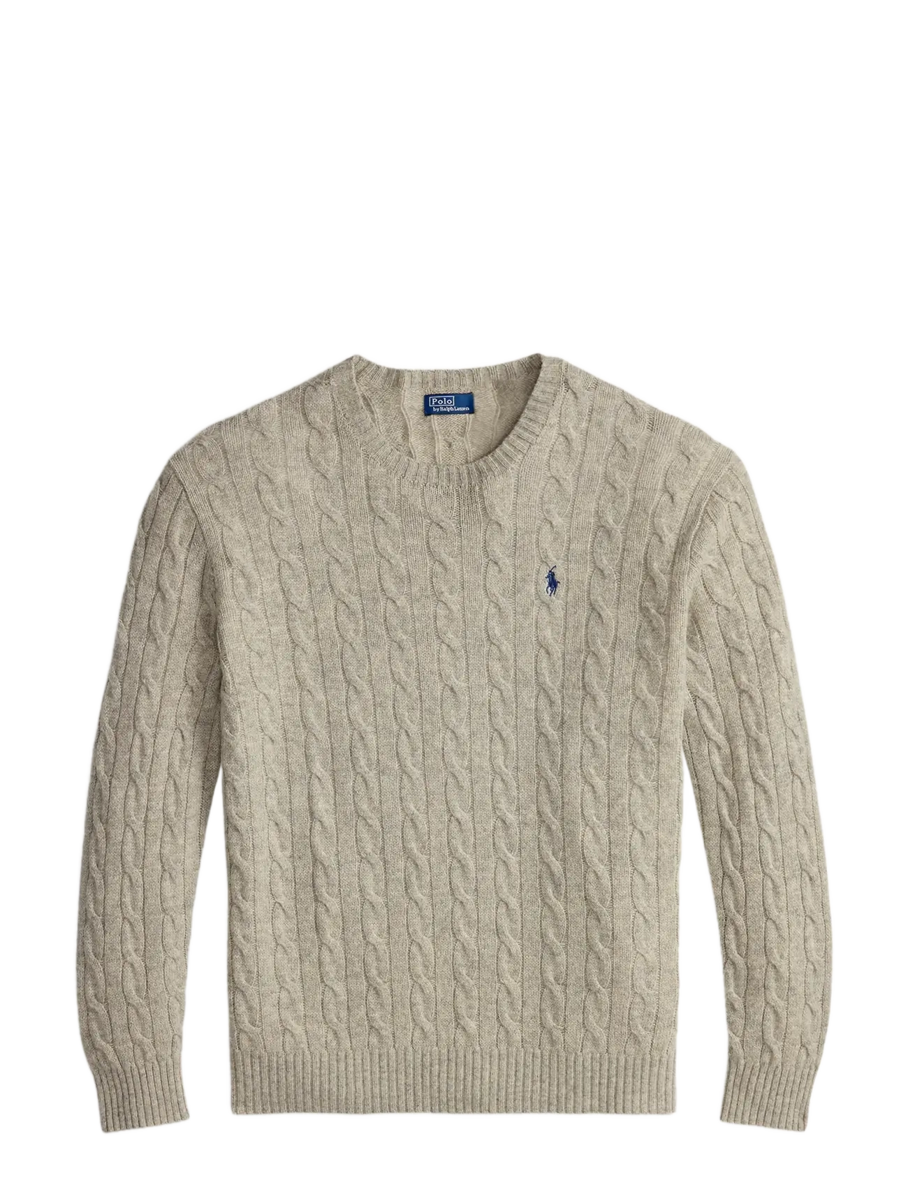 Polo Ralph Lauren - Cable Wool-Cashmere Crewneck Sweater - light vintage hea - 1