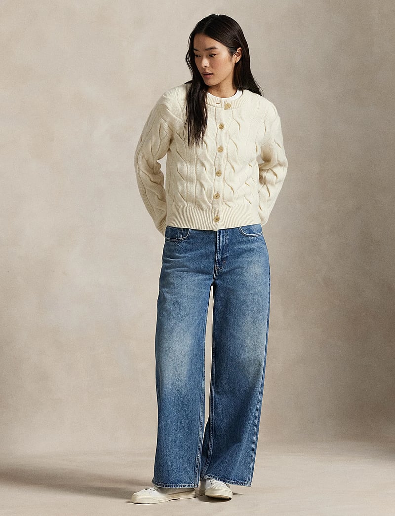 Polo Ralph Lauren - Cable-Knit Wool-Cashmere Cardigan - kashmir - authentic cream - 0