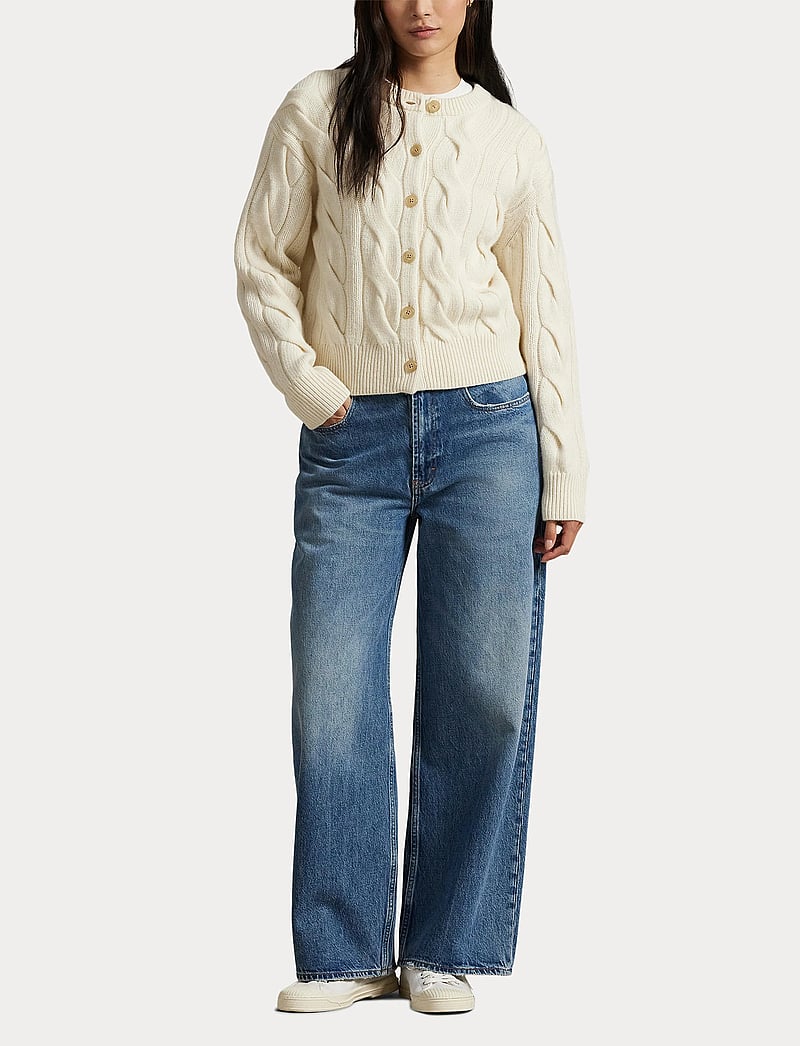 Polo Ralph Lauren - Cable-Knit Wool-Cashmere Cardigan - kashmir - authentic cream - 4