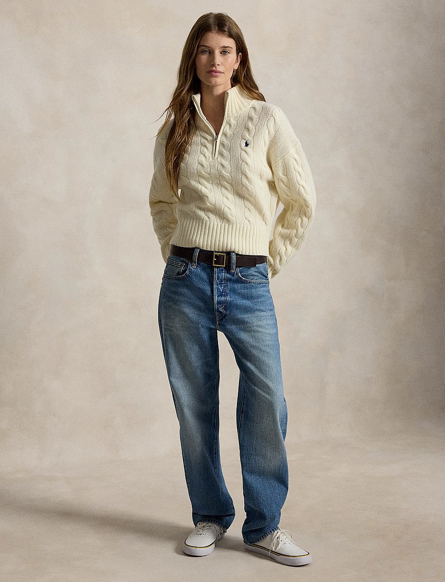 Polo Ralph Lauren - Cable Wool-Cashmere Half-Zip Sweater - cashmere - authentic cream - 5