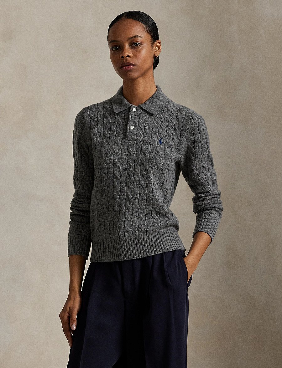 Polo Ralph Lauren - 2/15 80-20 W/CS RWS-SWEATER-PULLOVE - flannel grey heat - 3