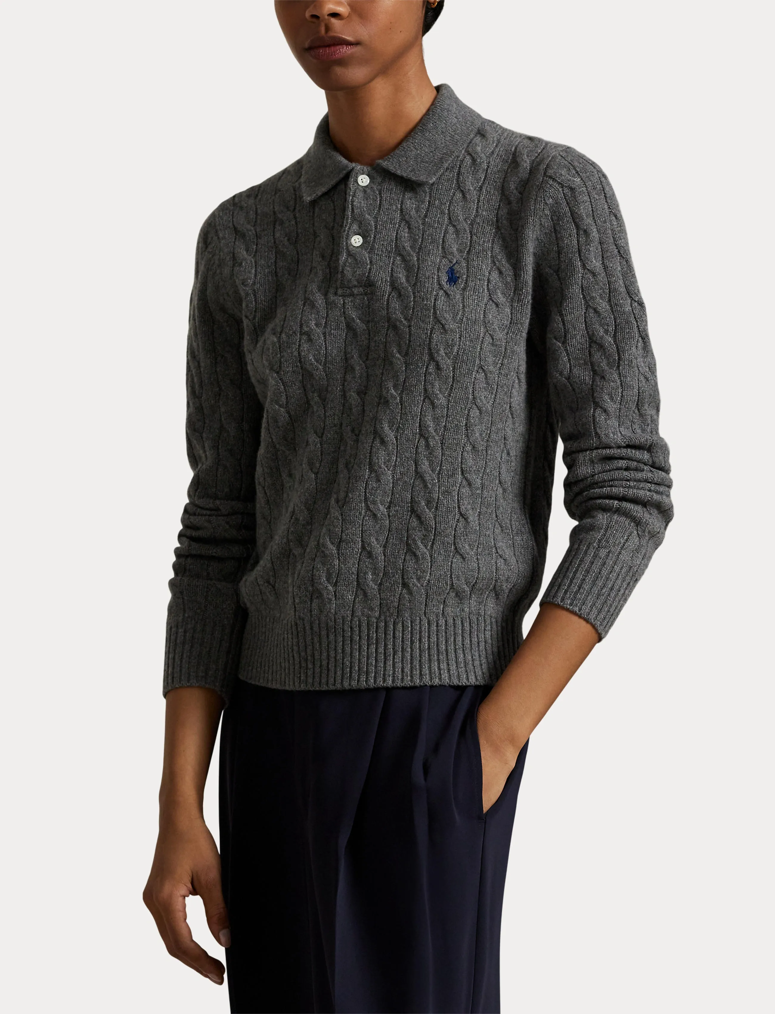 Polo Ralph Lauren - 2/15 80-20 W/CS RWS-SWEATER-PULLOVE - flannel grey heat - 5