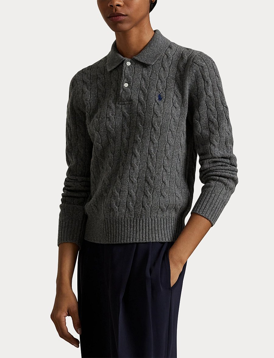 Polo Ralph Lauren - 2/15 80-20 W/CS RWS-SWEATER-PULLOVE - flannel grey heat - 5