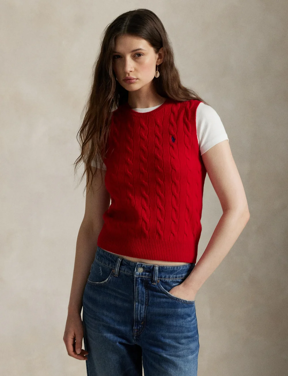 Polo Ralph Lauren - 2/15 80-20 W/CS RWS-SWEATER-PULLOVE - gestrickte westen - rl2000 red - 3