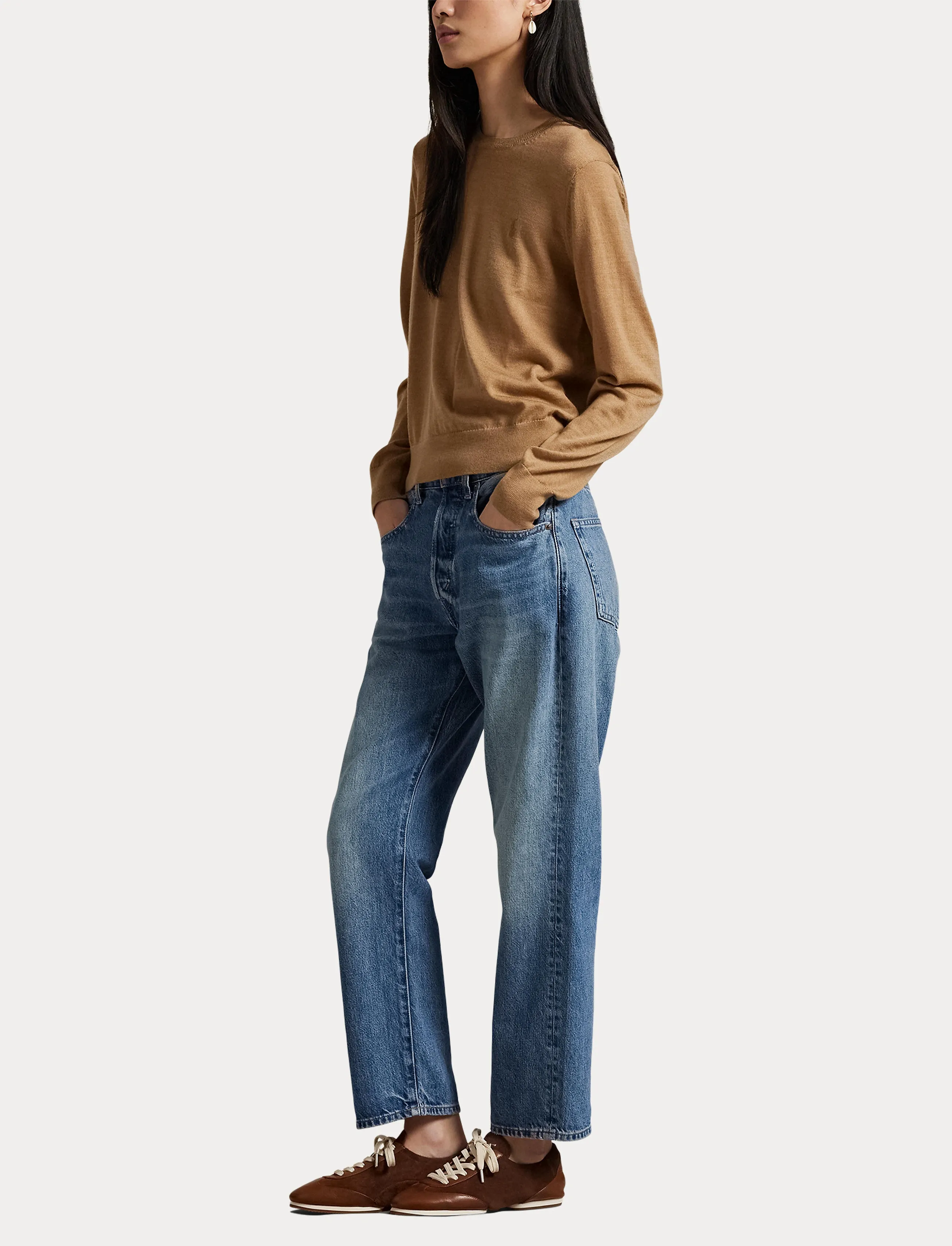 Polo Ralph Lauren - Wool Crewneck Sweater - collection camel - 4