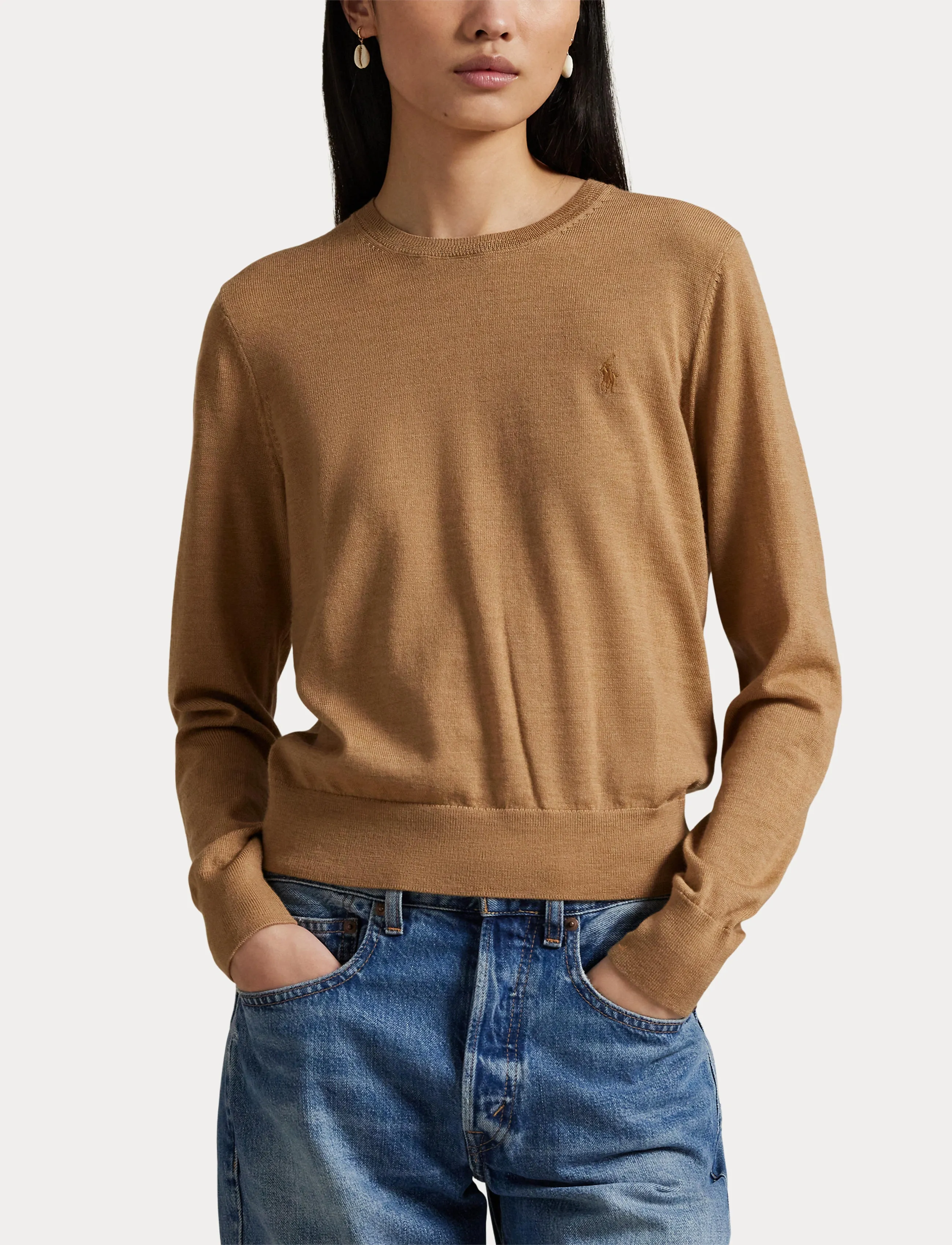 Polo Ralph Lauren - Wool Crewneck Sweater - collection camel - 5