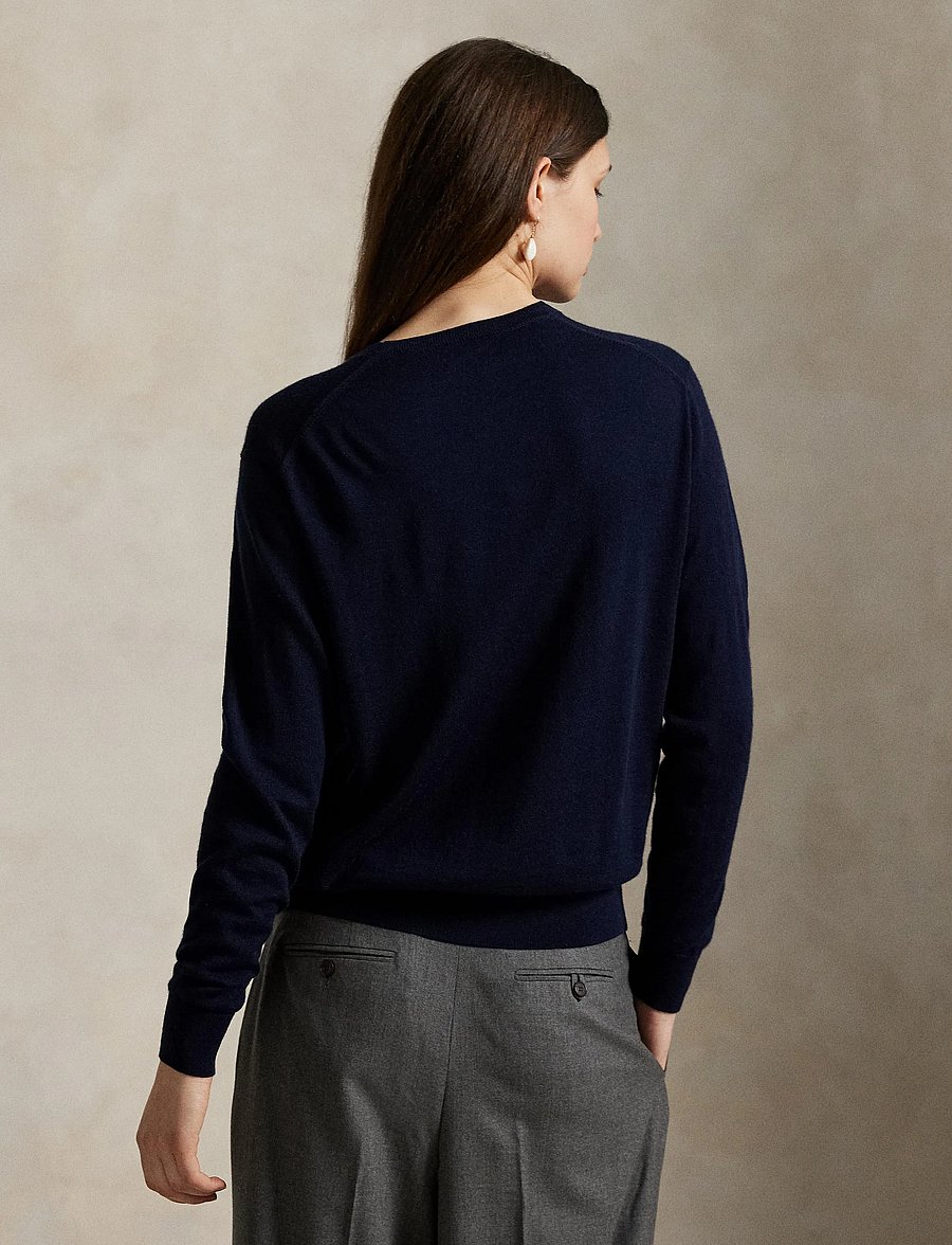 Polo Ralph Lauren - Wool Crewneck Sweater - tröjor - hunter navy - 2