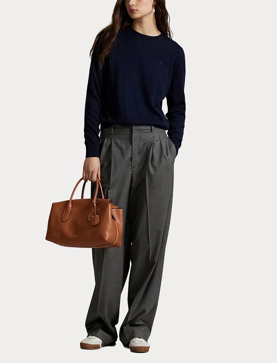 Polo Ralph Lauren - Wool Crewneck Sweater - tröjor - hunter navy - 4