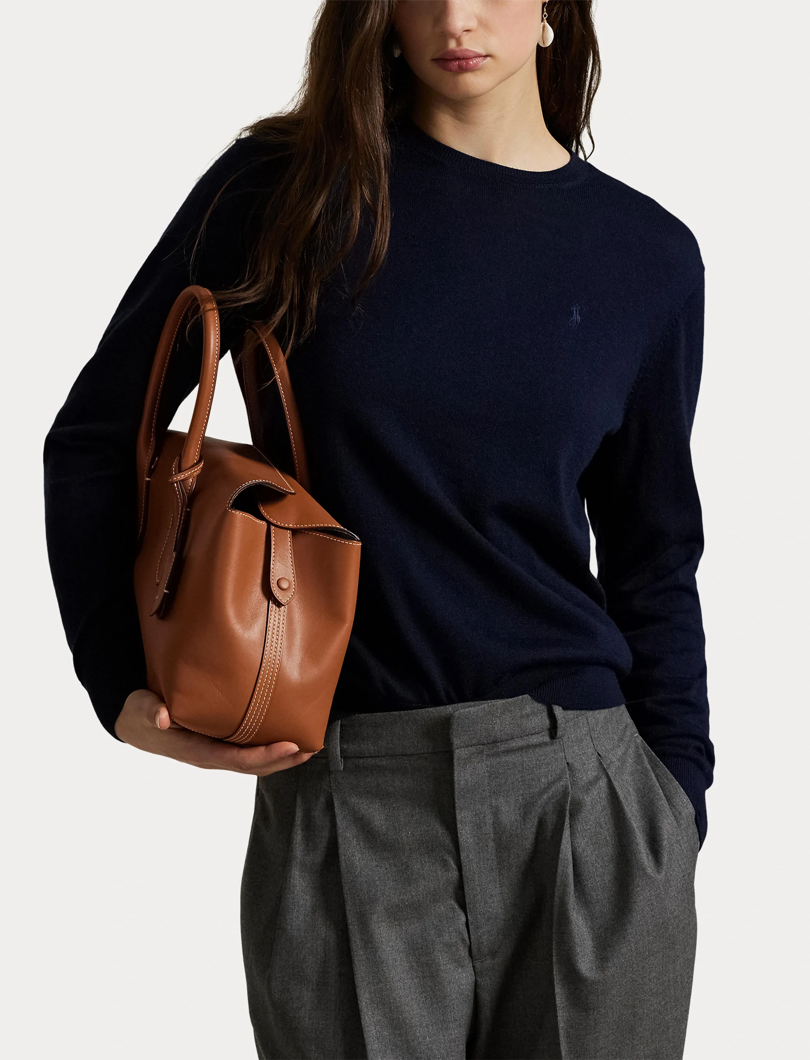 Polo Ralph Lauren - Wool Crewneck Sweater - hunter navy - 5