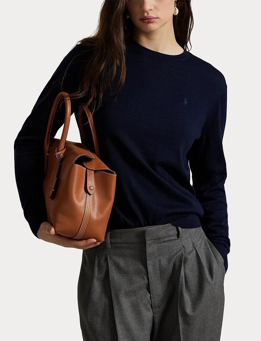 Polo Ralph Lauren - Wool Crewneck Sweater - tröjor - hunter navy - 5