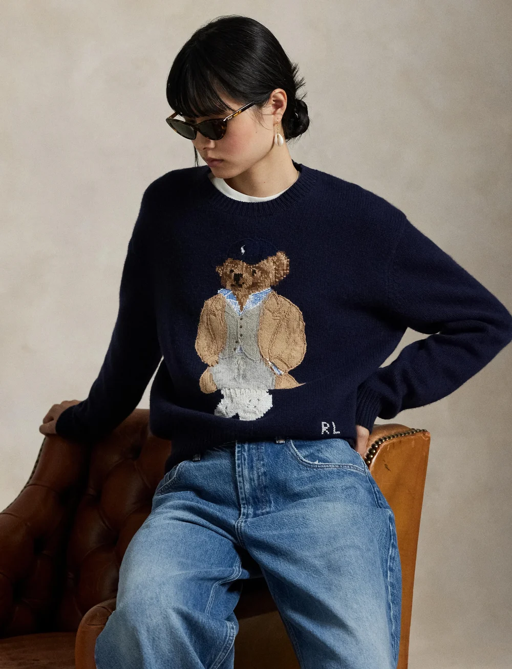 Polo Ralph Lauren - Polo Bear Wool-Cashmere-Blend Sweater - sviitrid - hunter navy - 3