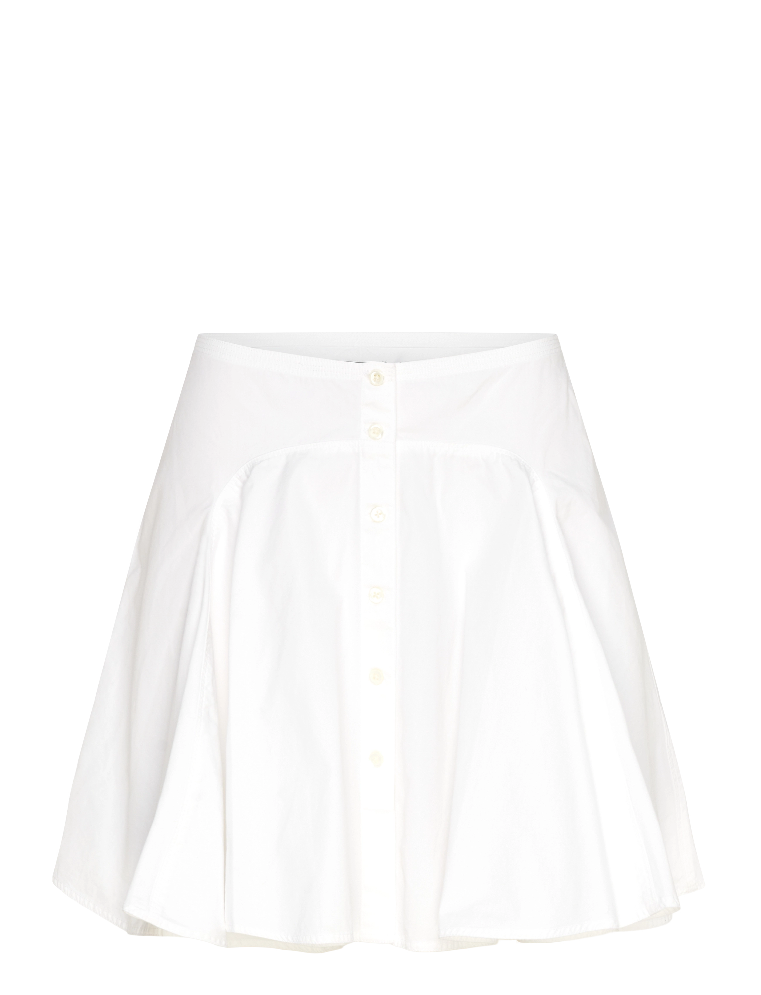 POLO RALPH LAUREN Button-Front Paneled Baumwolle Rock Weiß - 38 - Damen