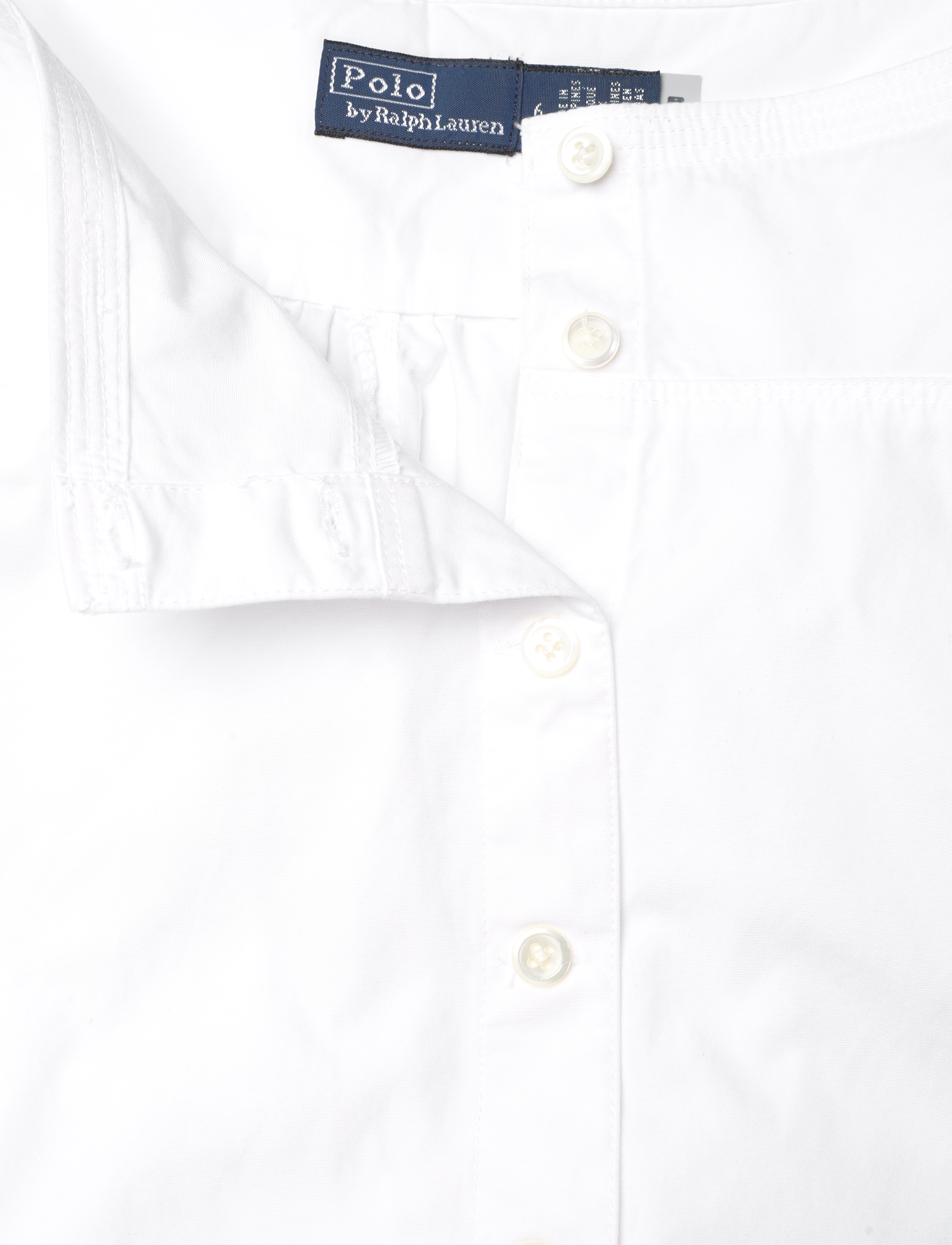 Polo Ralph Lauren - Button-Front Paneled Cotton Skirt - jupes plissées - white - 2