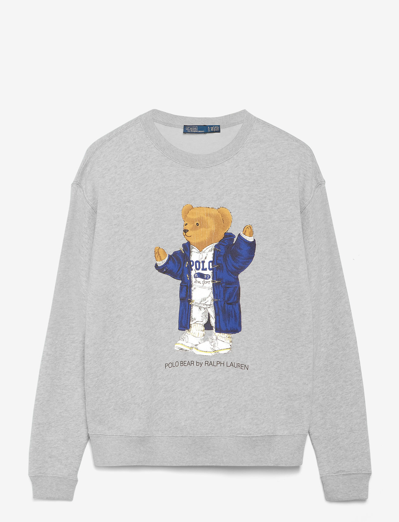 Polo Ralph Lauren - Polo Bear Fleece Crewneck - sweatshirts - light smoke heath - 1
