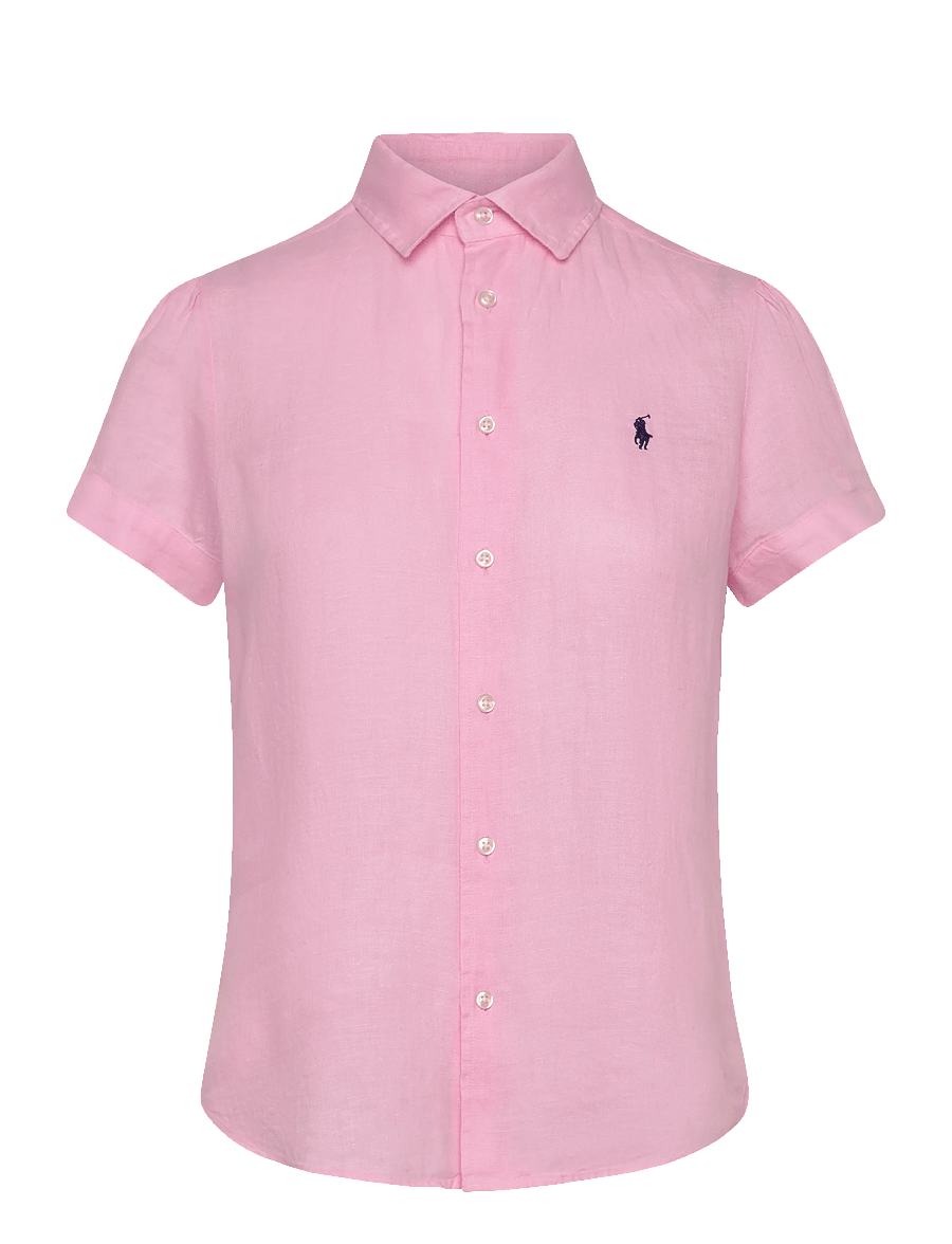 Polo Ralph Lauren - Linen Short-Sleeve Shirt - jeanshemden - carmel pink - 0
