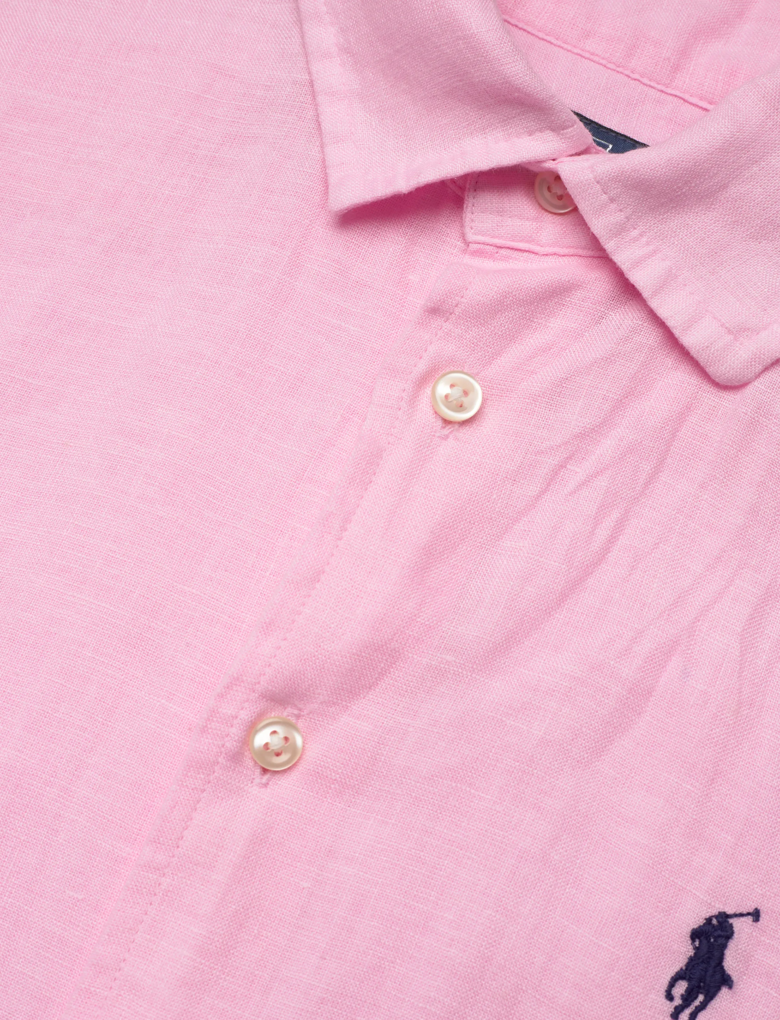 Polo Ralph Lauren - Linen Short-Sleeve Shirt - denimskjorter - carmel pink - 2