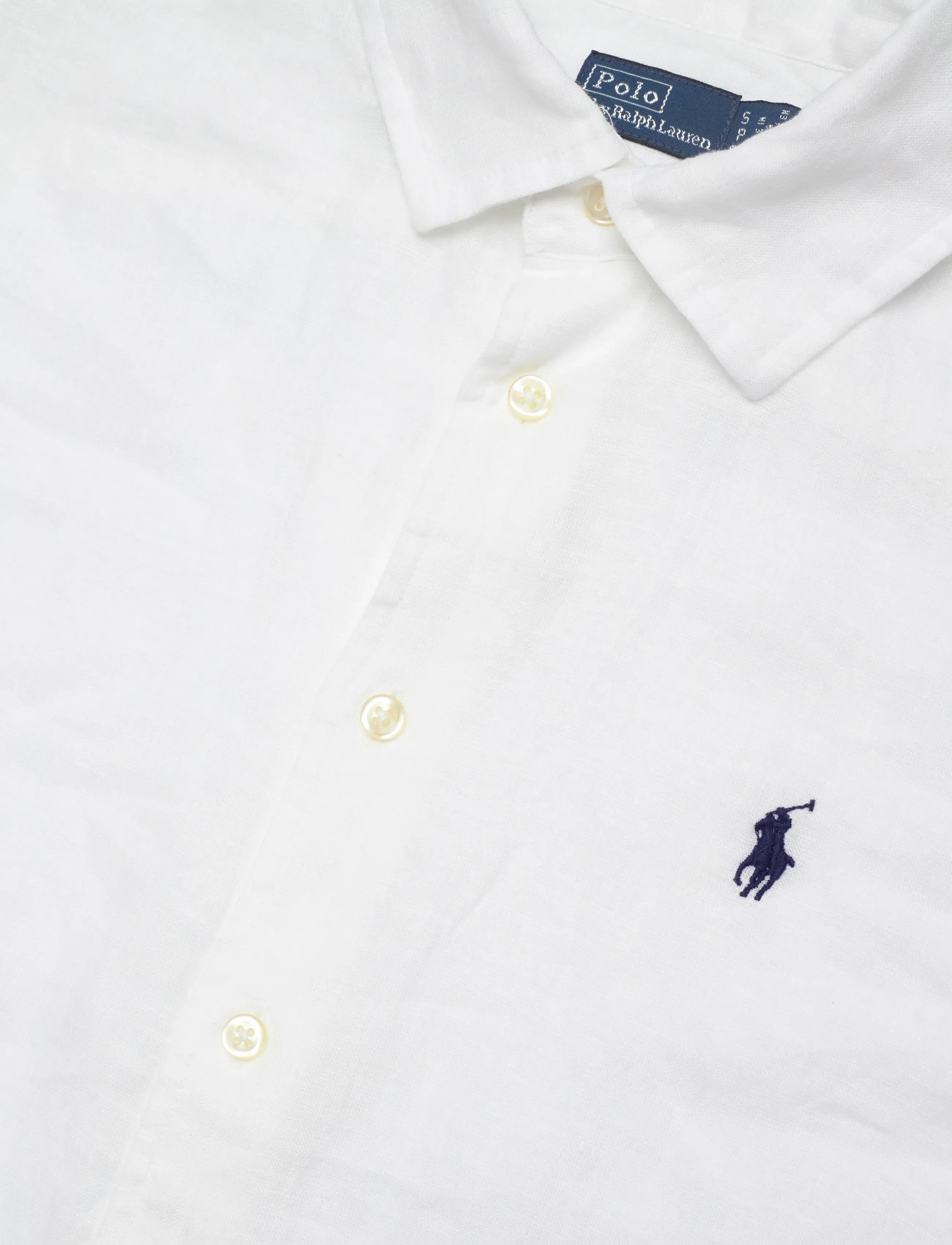 Polo Ralph Lauren - Linen Short-Sleeve Shirt - jeansskjortor - classic oxford wh - 2