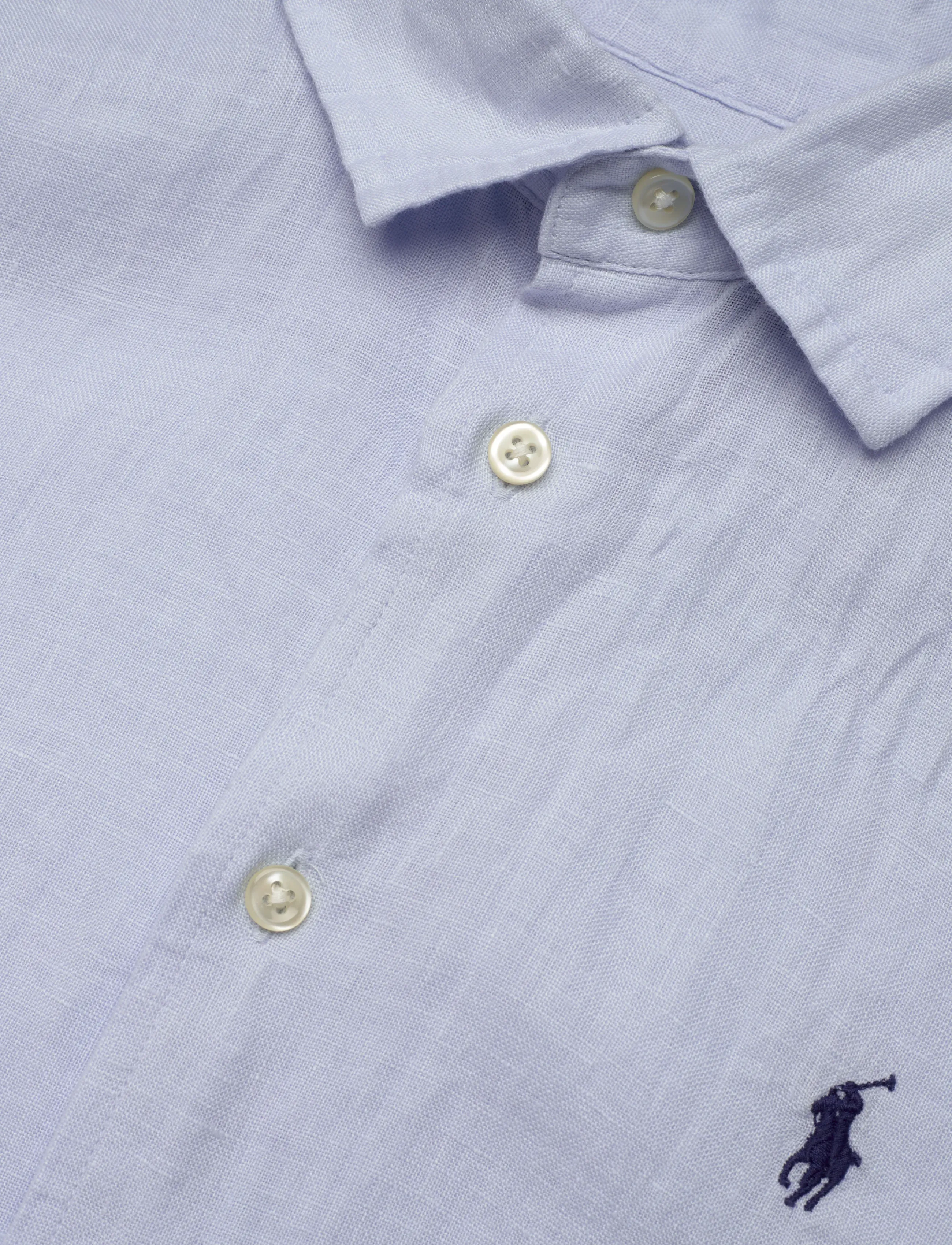 Polo Ralph Lauren - Linen Short-Sleeve Shirt - denimskjorter - oxford blue - 2