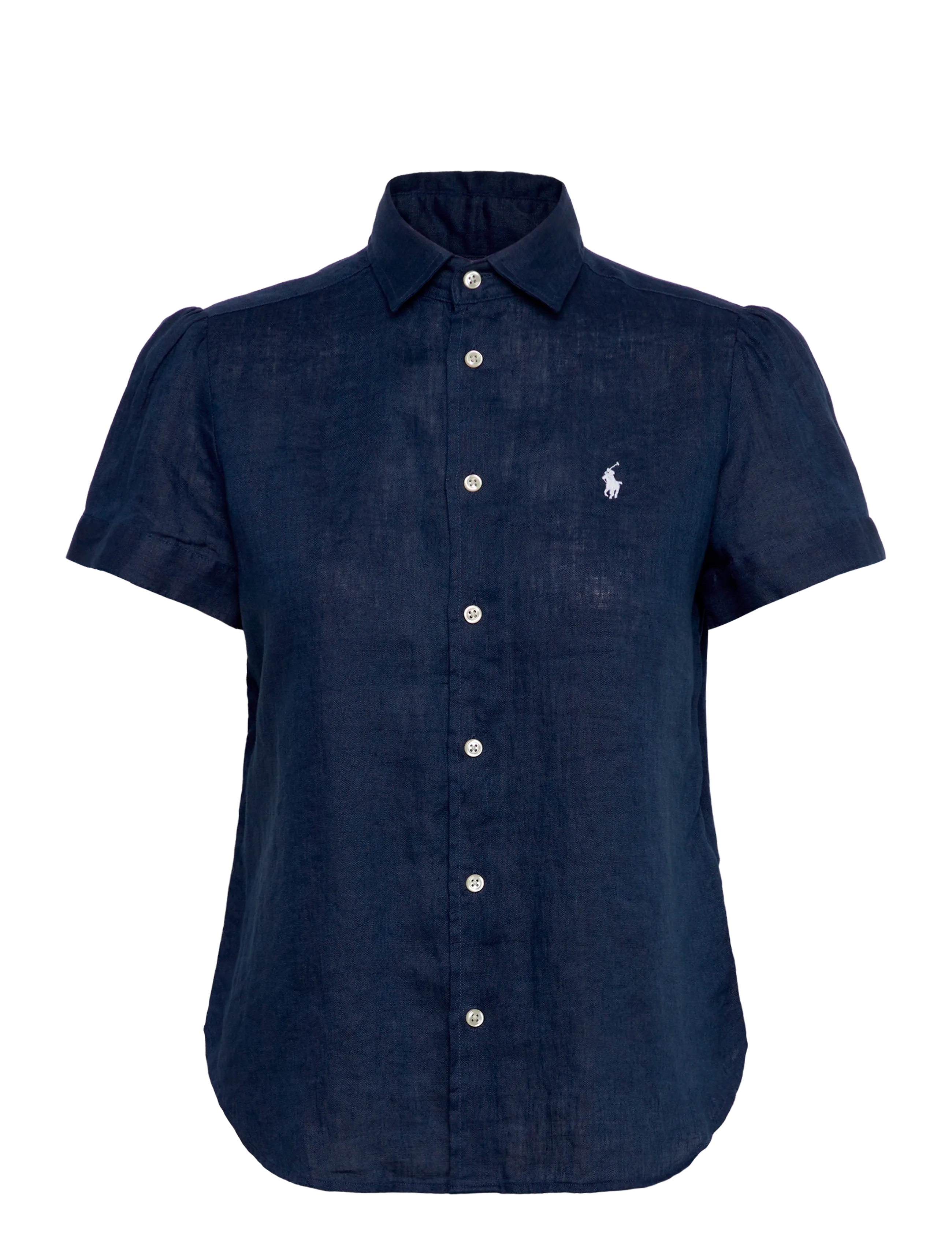 Polo Ralph Lauren Linen Short-Sleeve Shirt - Kläder - TIDAL NAVY / navy