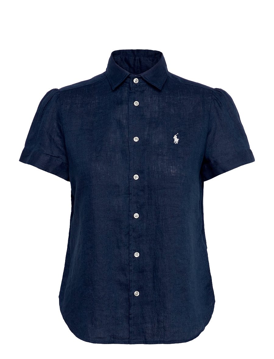 Polo Ralph Lauren - Linen Short-Sleeve Shirt - chemises en jeans - tidal navy - 0