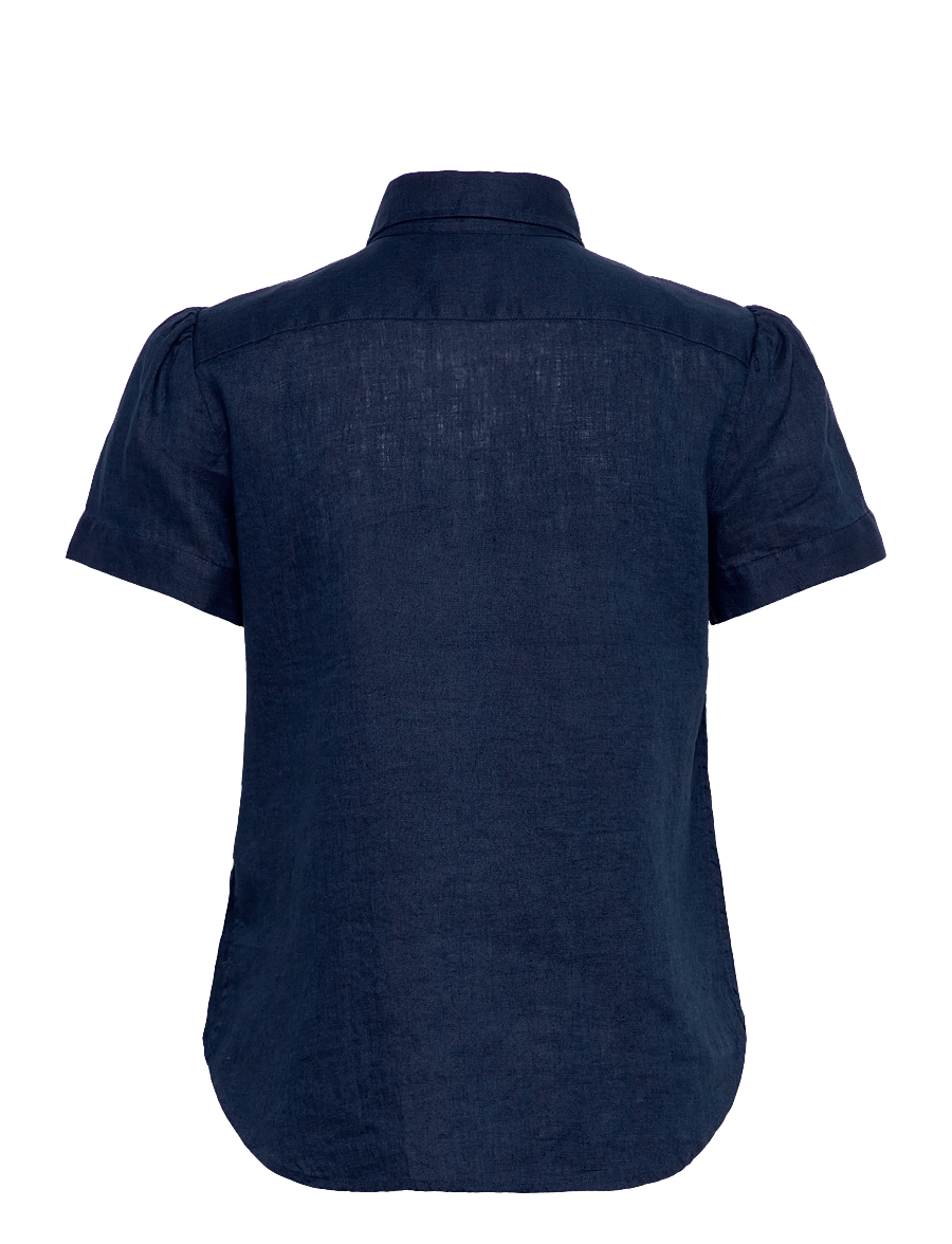Polo Ralph Lauren - Linen Short-Sleeve Shirt - chemises en jeans - tidal navy - 1