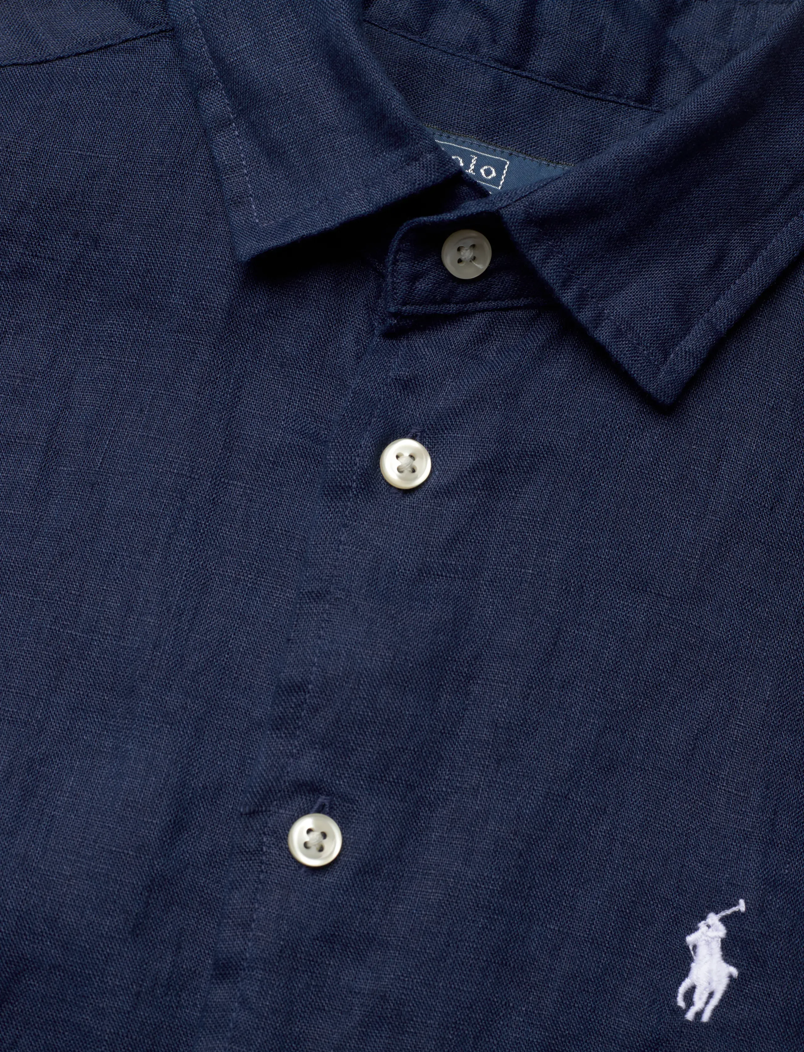 Polo Ralph Lauren - Linen Short-Sleeve Shirt - chemises en jeans - tidal navy - 2