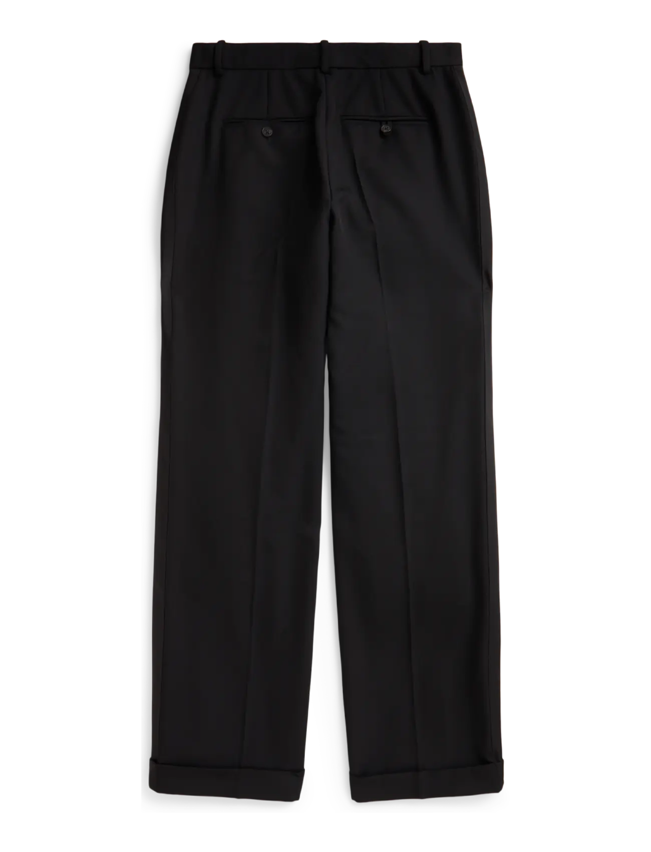 Polo Ralph Lauren - High-Rise Wool Relaxed Straight Pant - polo black - 1