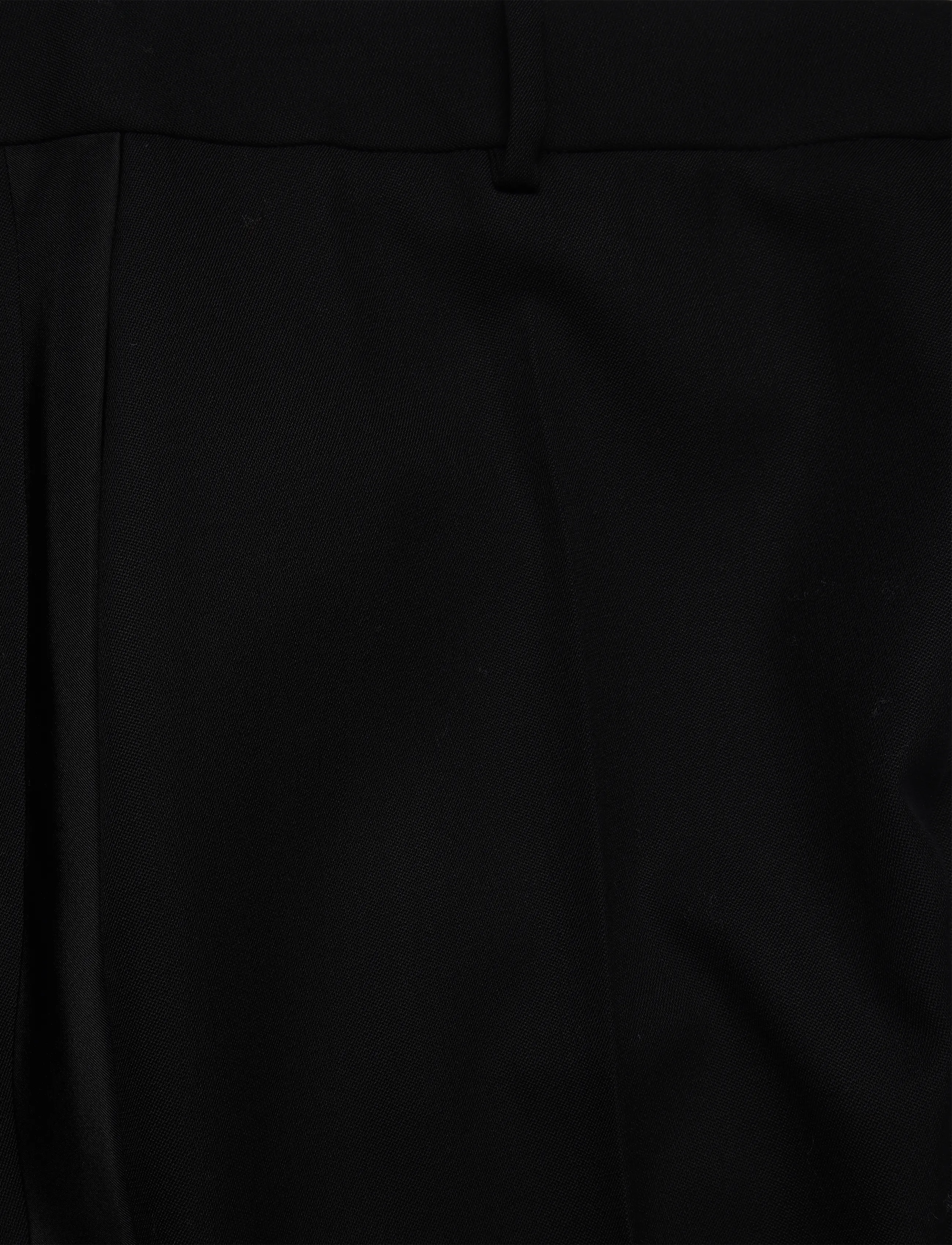Polo Ralph Lauren - High-Rise Wool Relaxed Straight Pant - straight leg trousers - polo black - 2