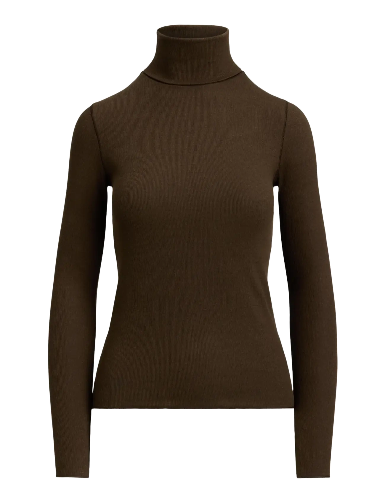 Polo Ralph Lauren Stretch-Blend Turtleneck - Kleidung - DARK BROWN / brown