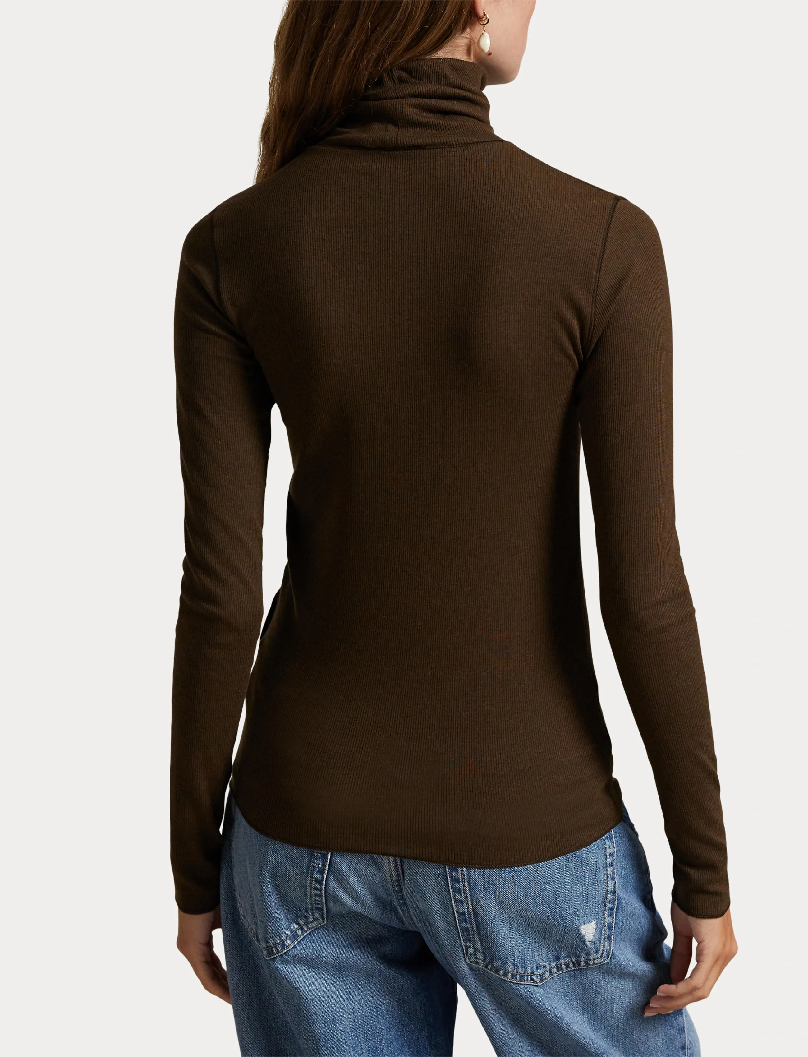 Polo Ralph Lauren Stretch-Blend Turtleneck - Geburtstag - DARK BROWN / brown