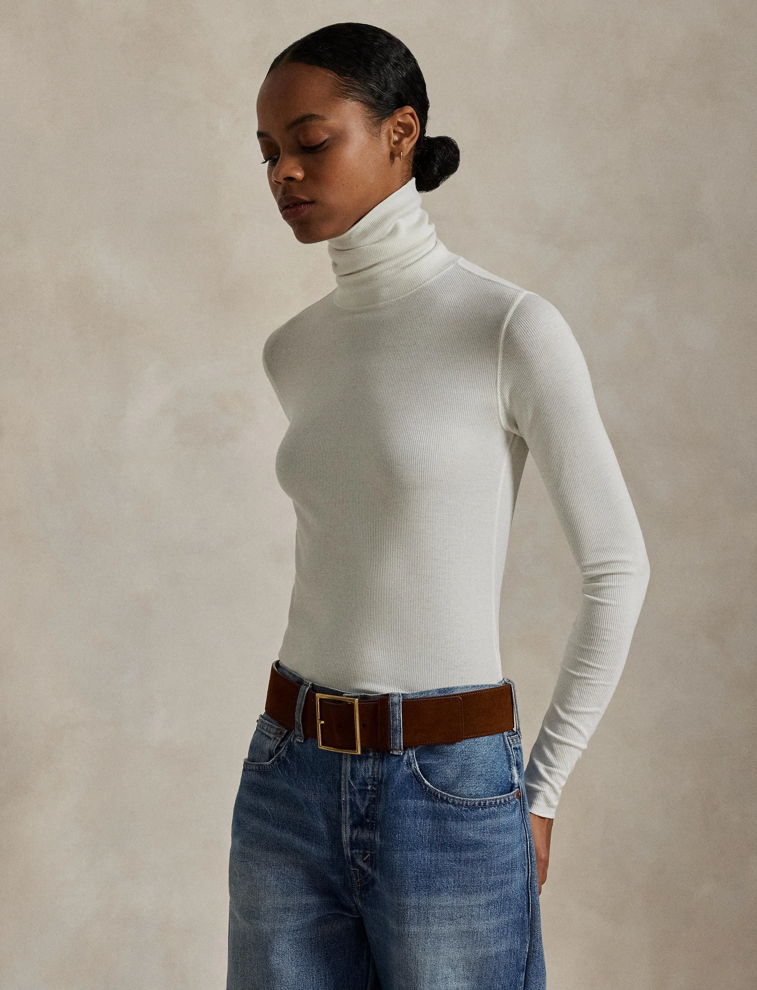 Polo Ralph Lauren - Stretch-Blend Turtleneck - nevis - 3