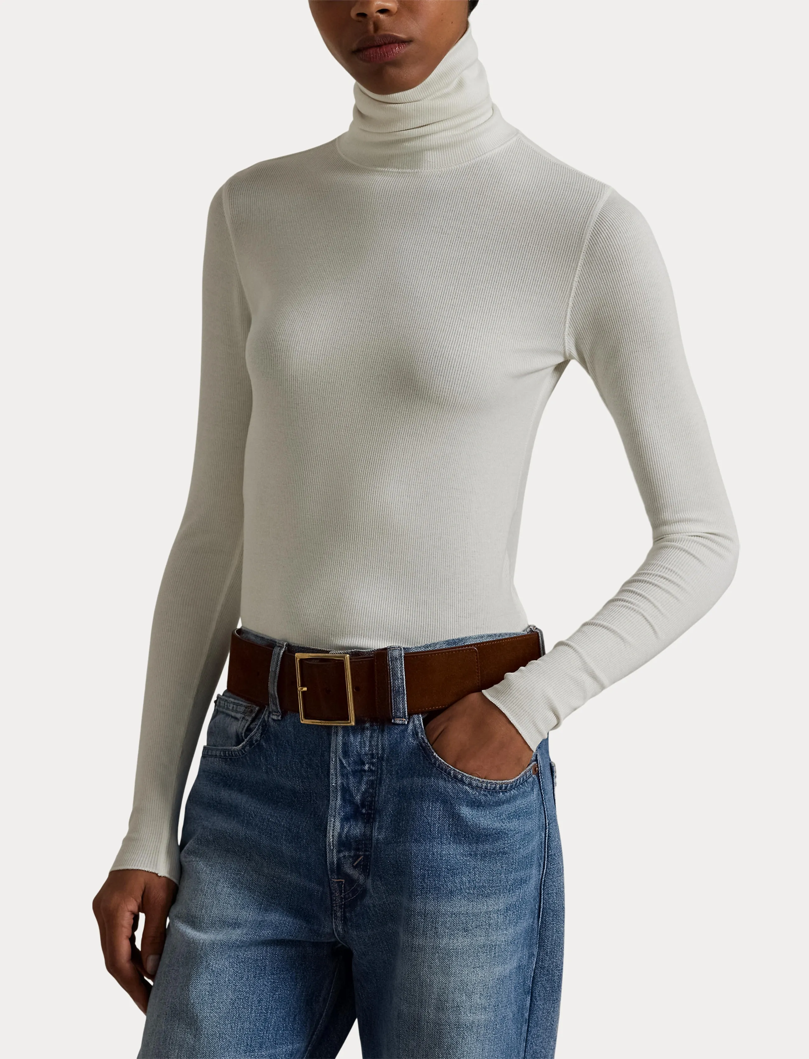 Polo Ralph Lauren - Stretch-Blend Turtleneck - nevis - 5