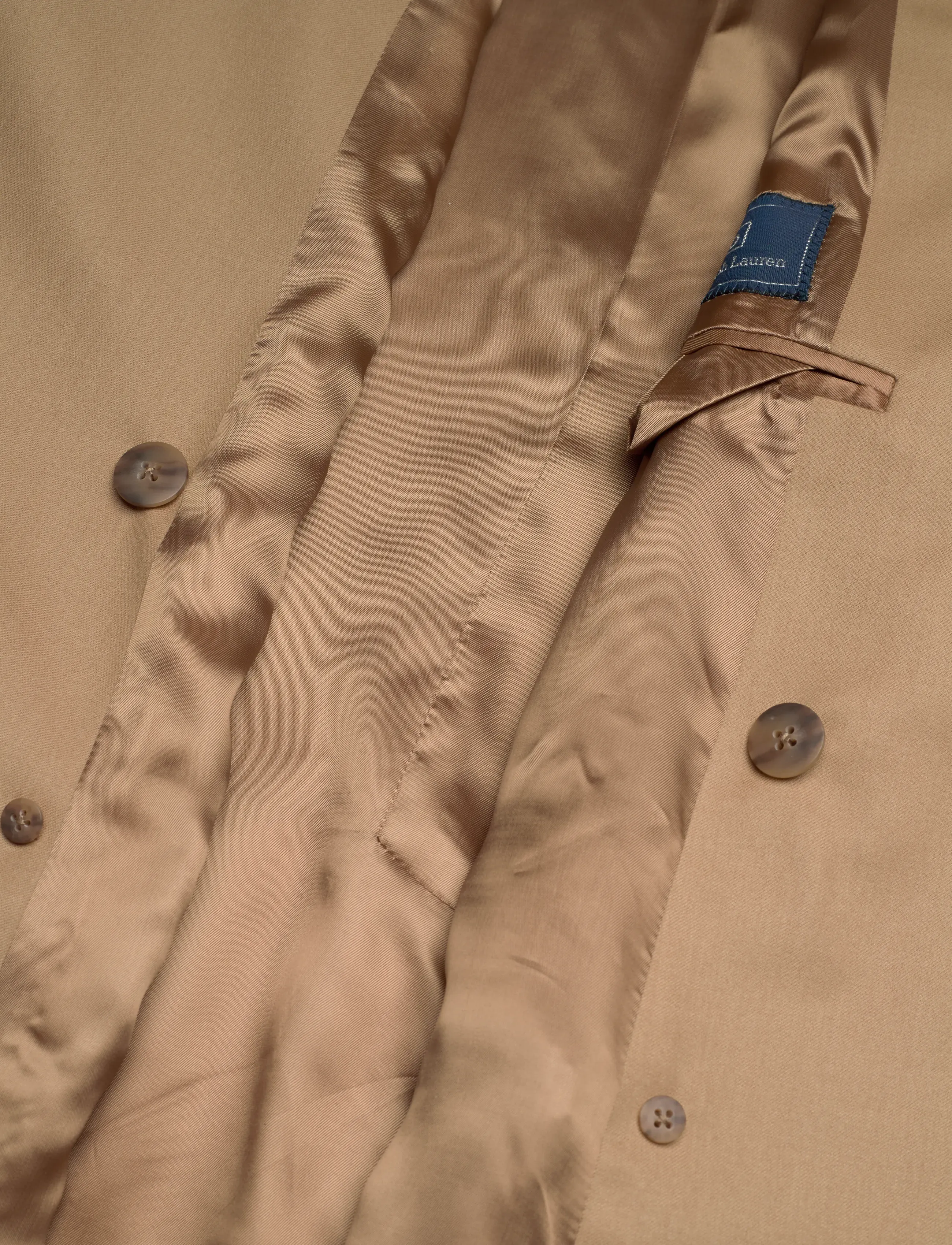 Polo Ralph Lauren - 2/90 STRTCH WL FL-WVN-BLAZER/SPORT - blazers à double boutonnage - camel - 4