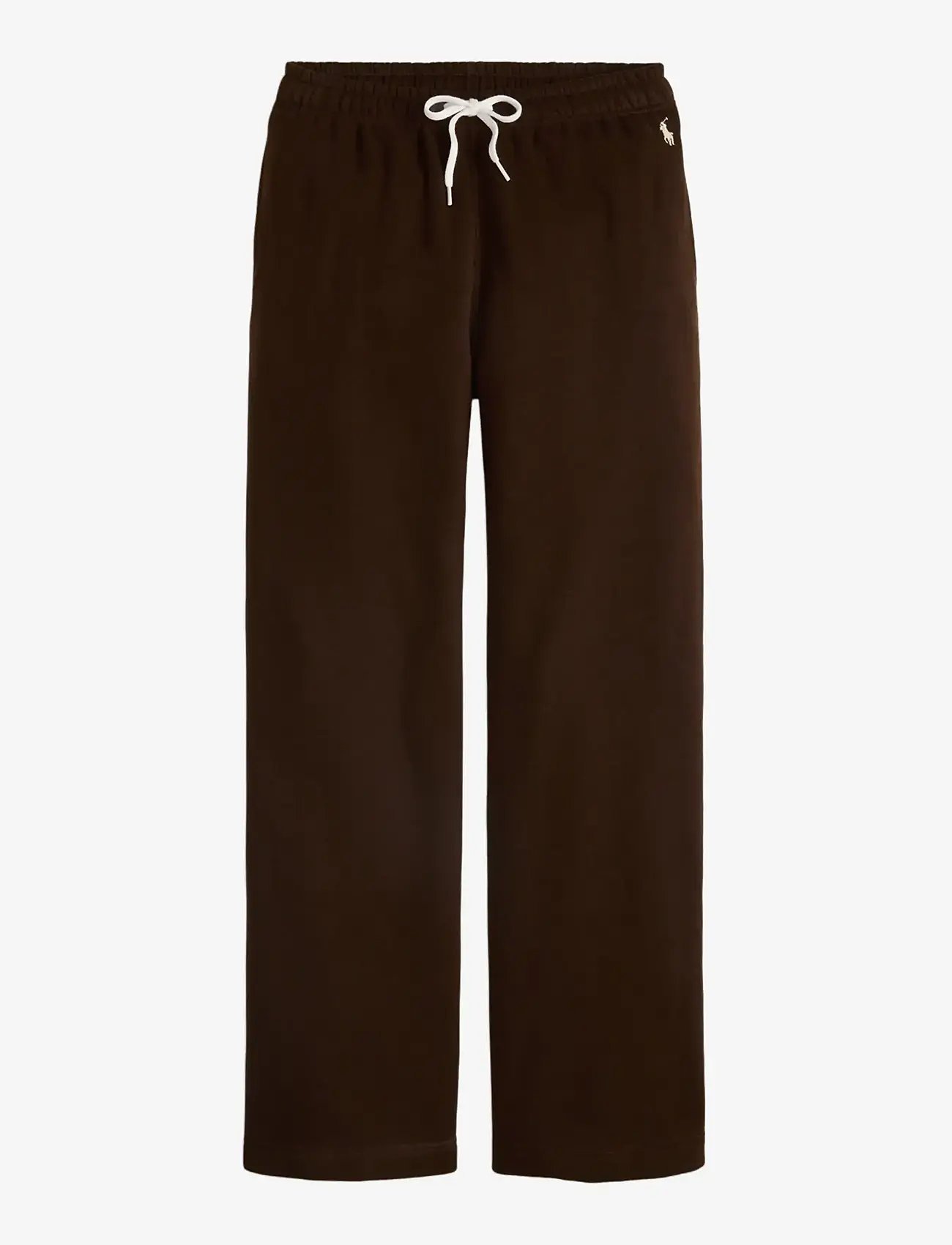 Polo Ralph Lauren - Drawstring Fleece Wide-Leg Sweatpant - vida byxor - circuit brown - 1