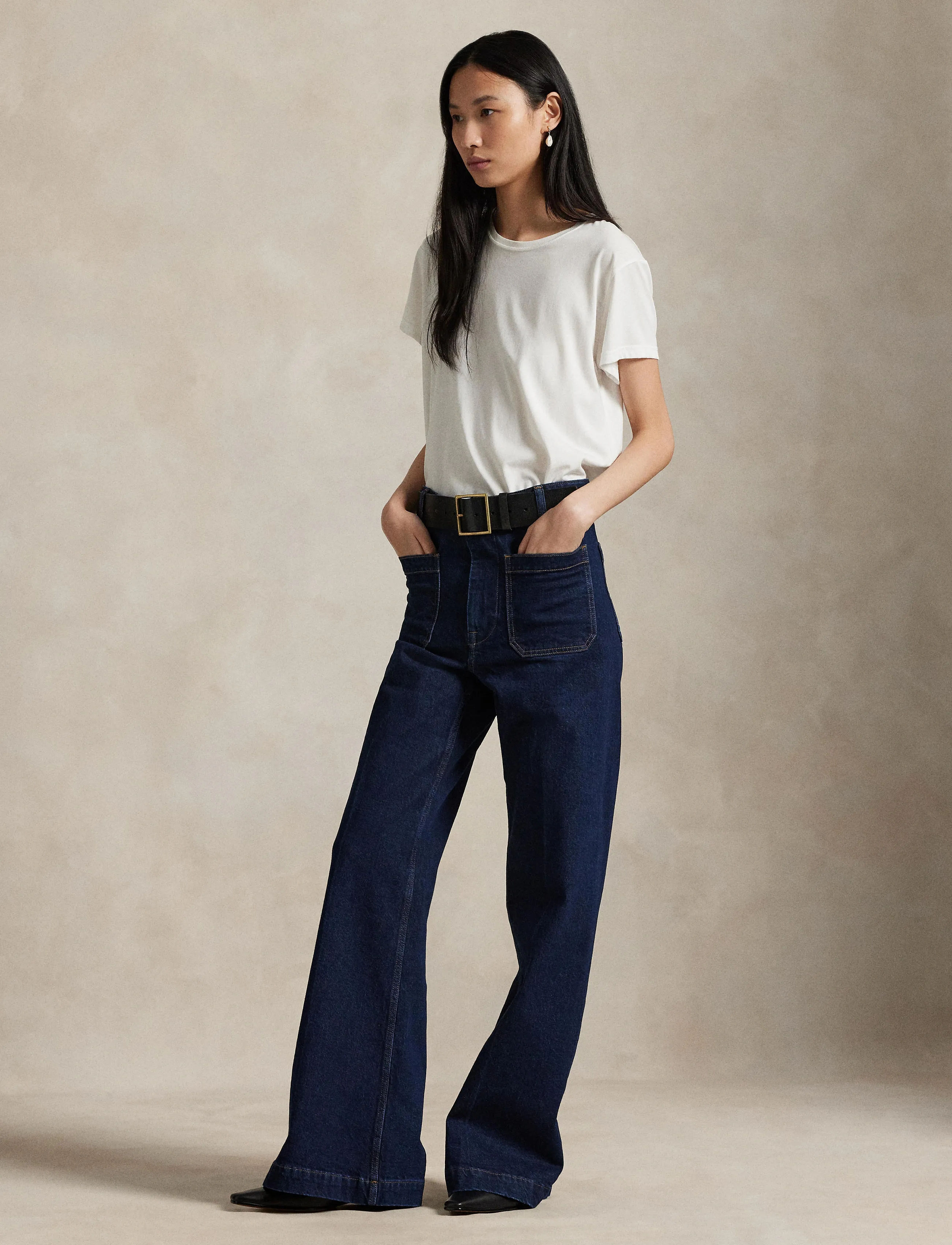 Polo Ralph Lauren - High-Rise Boot Jean - hosen mit weitem bein - kinsey wash - 3