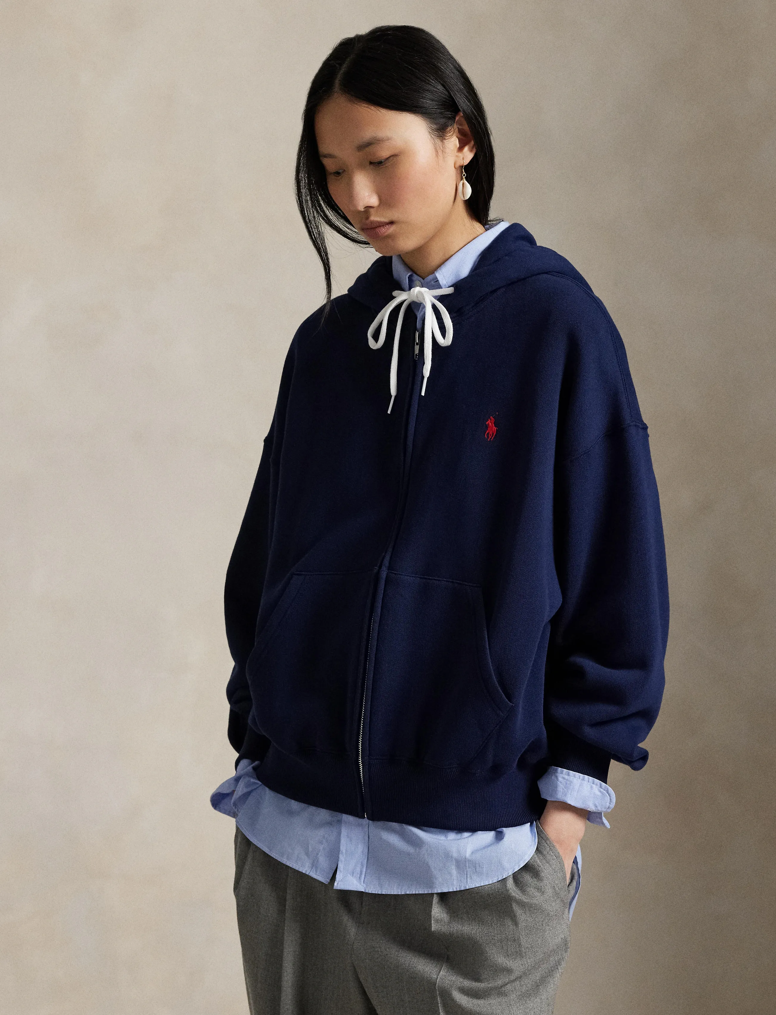 Polo Ralph Lauren - Fleece Full-Zip Hoodie - sweatshirts & hoodies - cruise navy - 3