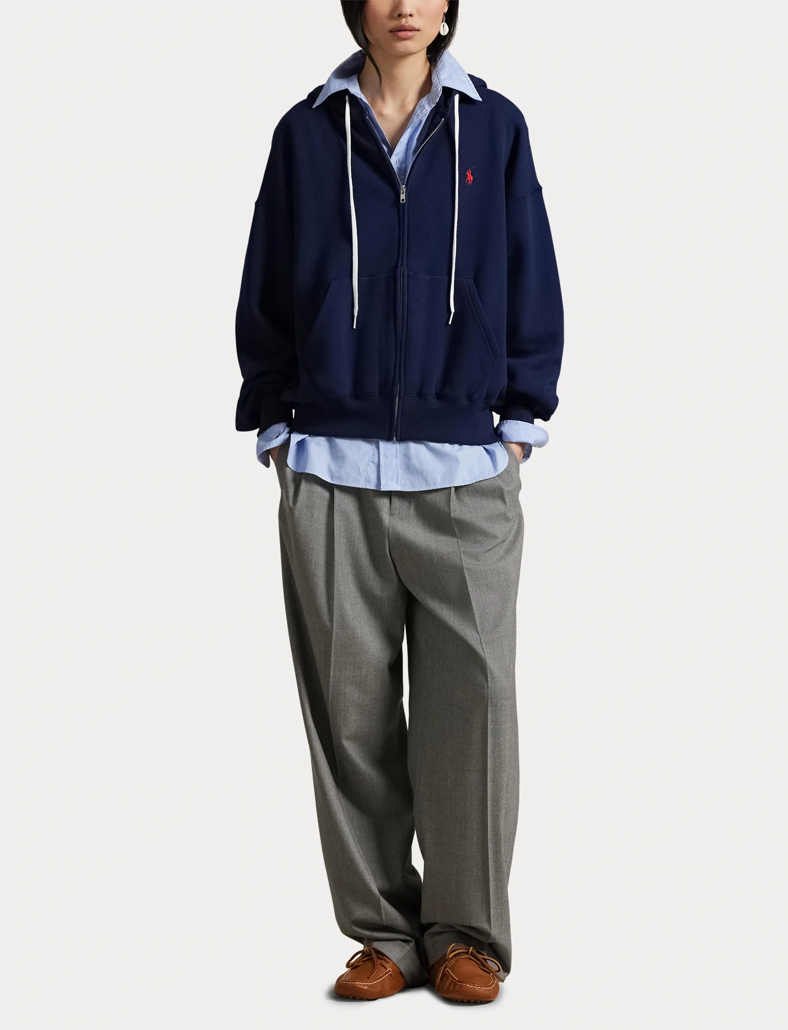 Polo Ralph Lauren - Fleece Full-Zip Hoodie - sweatshirts & hoodies - cruise navy - 4