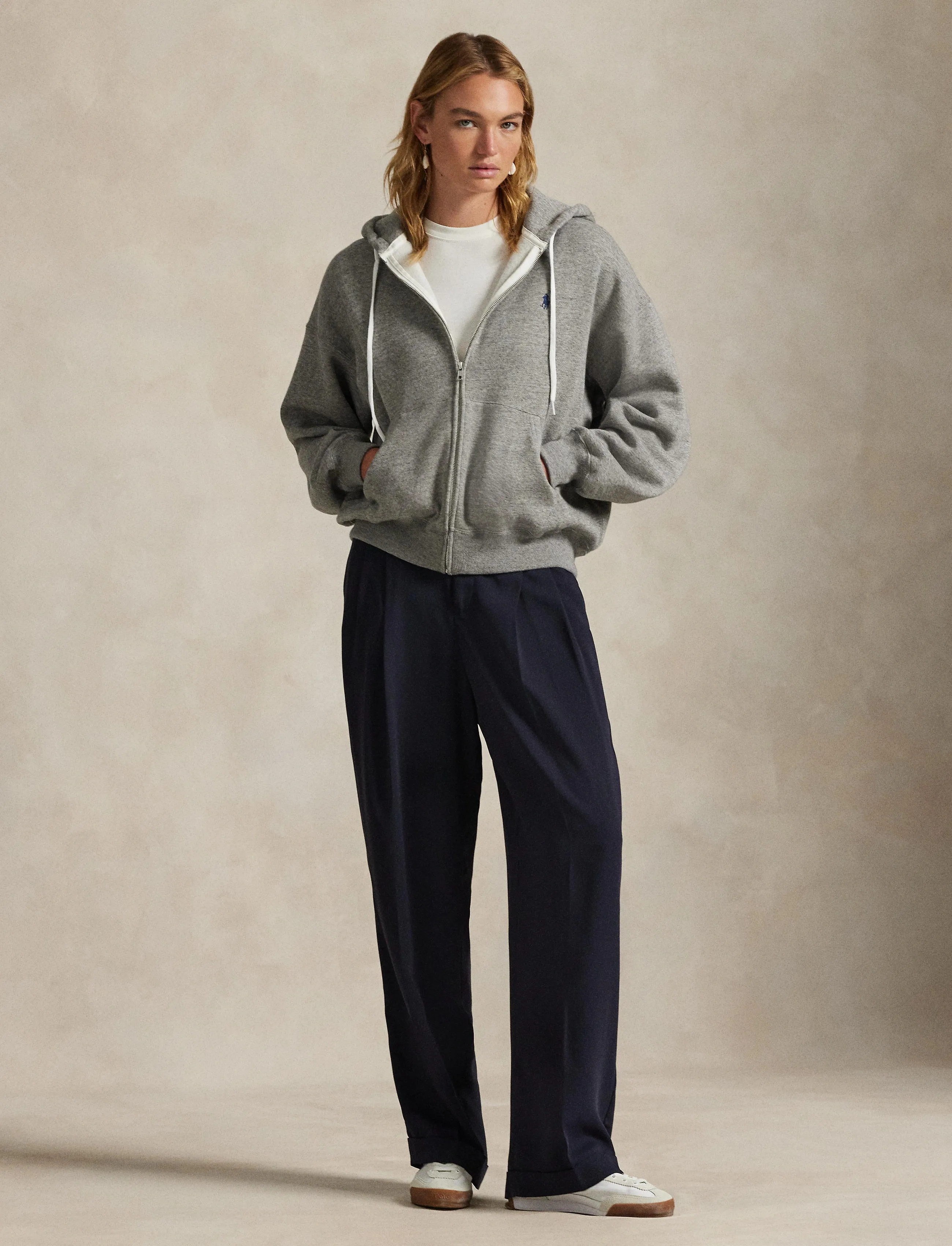 Polo Ralph Lauren Fleece Full-Zip Hoodie - Ralph Lauren - DARK VINTAGE HEAT / grey