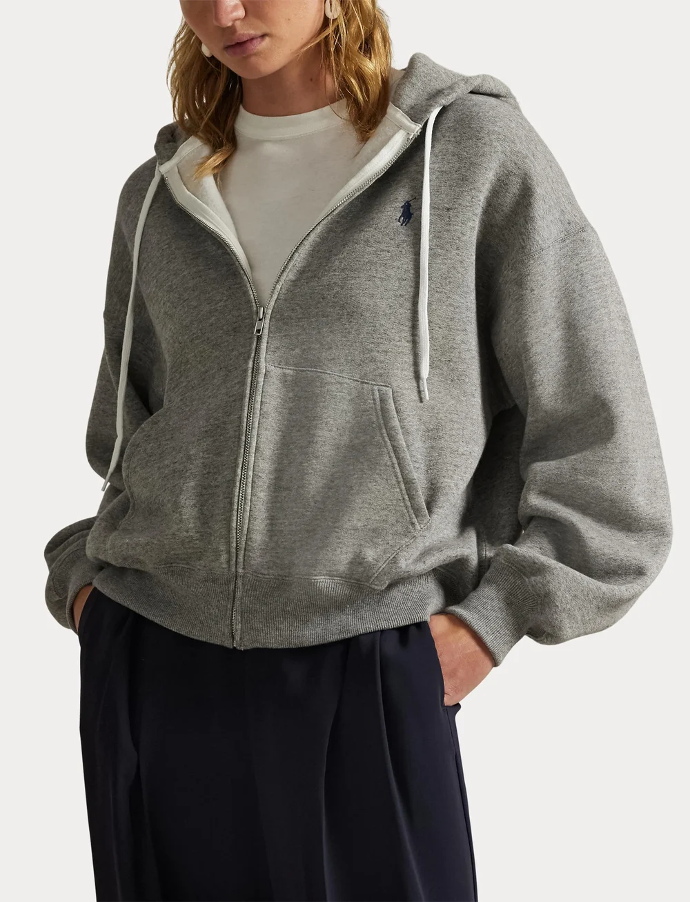 Polo Ralph Lauren - Fleece Full-Zip Hoodie - sweatshirts & hættetrøjer - dark vintage heat - 5