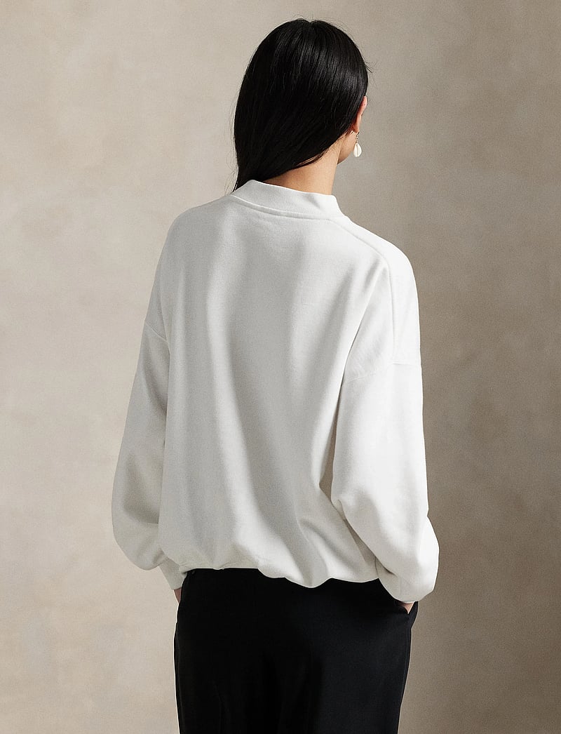 Polo Ralph Lauren - Stn Logo Cn - sweatshirts & hættetrøjer - white - 2