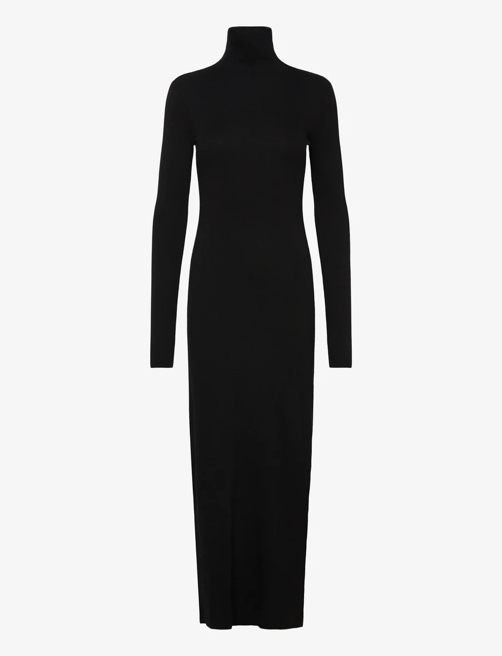 Polo Ralph Lauren - Ribbed Turtleneck Dress - strikkjoler - polo black - 0