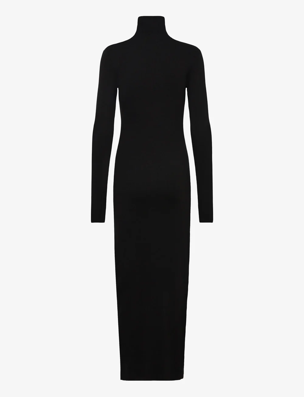 Polo Ralph Lauren - Ribbed Turtleneck Dress - strikkjoler - polo black - 1