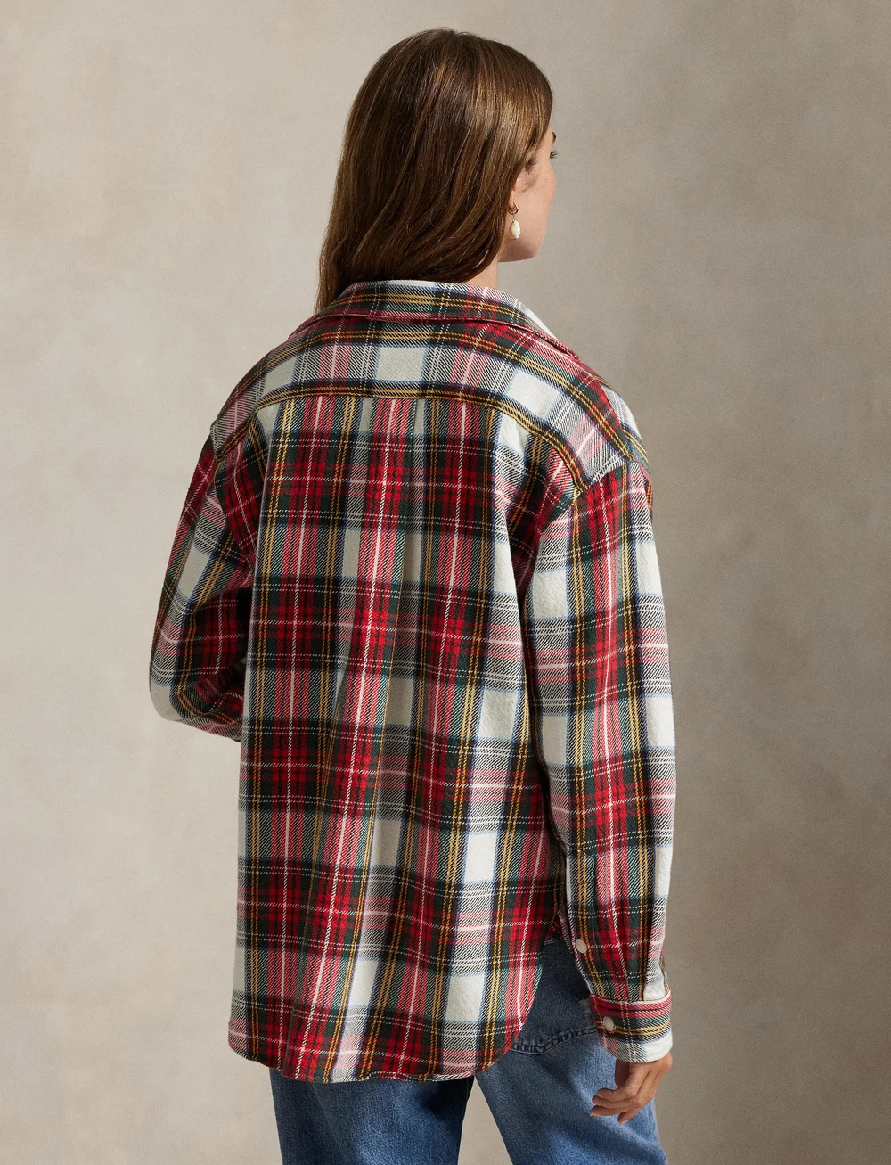 Polo Ralph Lauren - 20/1 X 4/1 CTN TWLL-WVN-SHIRT - jeansskjortor - 1957 red-cream-gr - 2