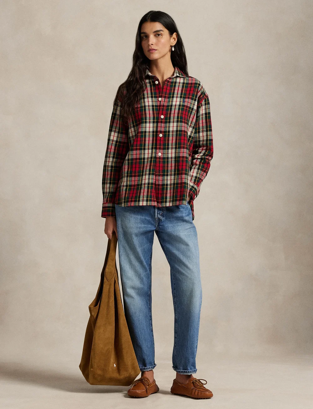 Polo Ralph Lauren - 10/1 MD WT CTN TWLL-WVN-SHIRT - denimskjorter - 6511 red-offwhite - 0