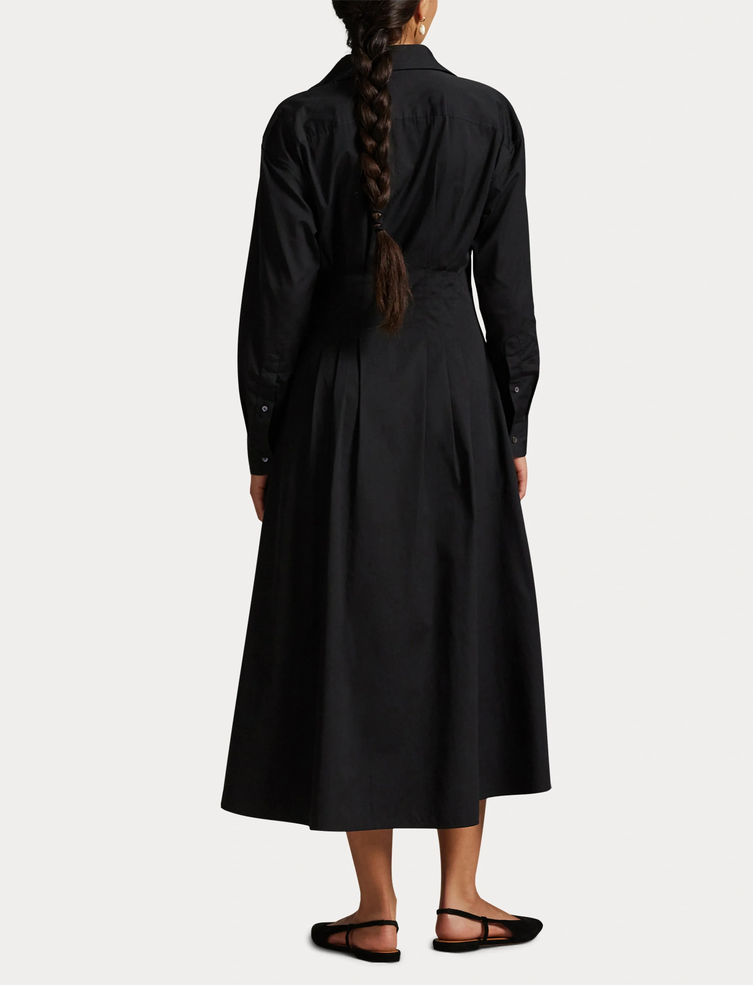 Polo Ralph Lauren Pleated Cotton Shirtdress skjortklänningar dam – bild 6