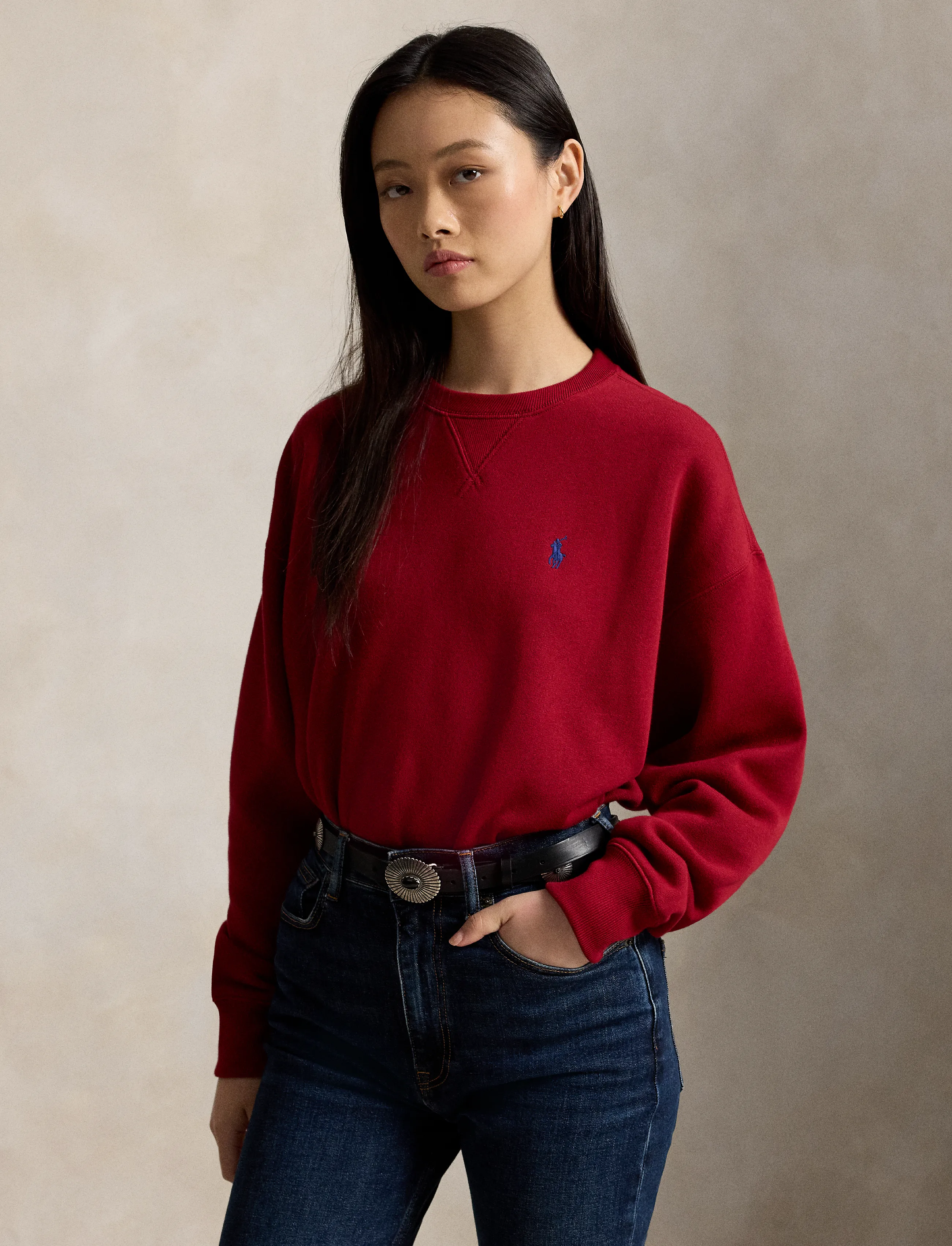 Polo Ralph Lauren Fleece Crewneck - Ralph Lauren - EATON RED / red